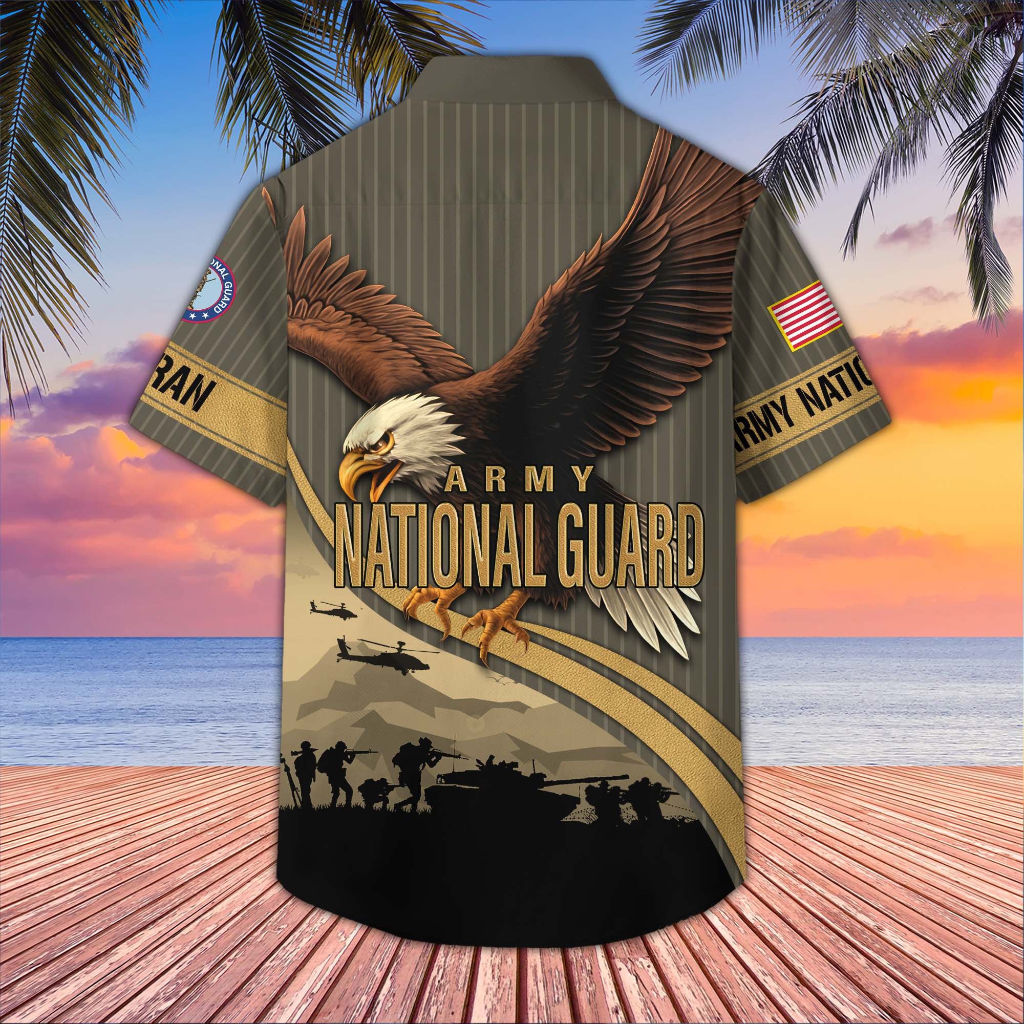 Premium US Veterans Hawaiian Shirt, Gifts For US Veterans, Gifts On Independence Day, Veterans Day.