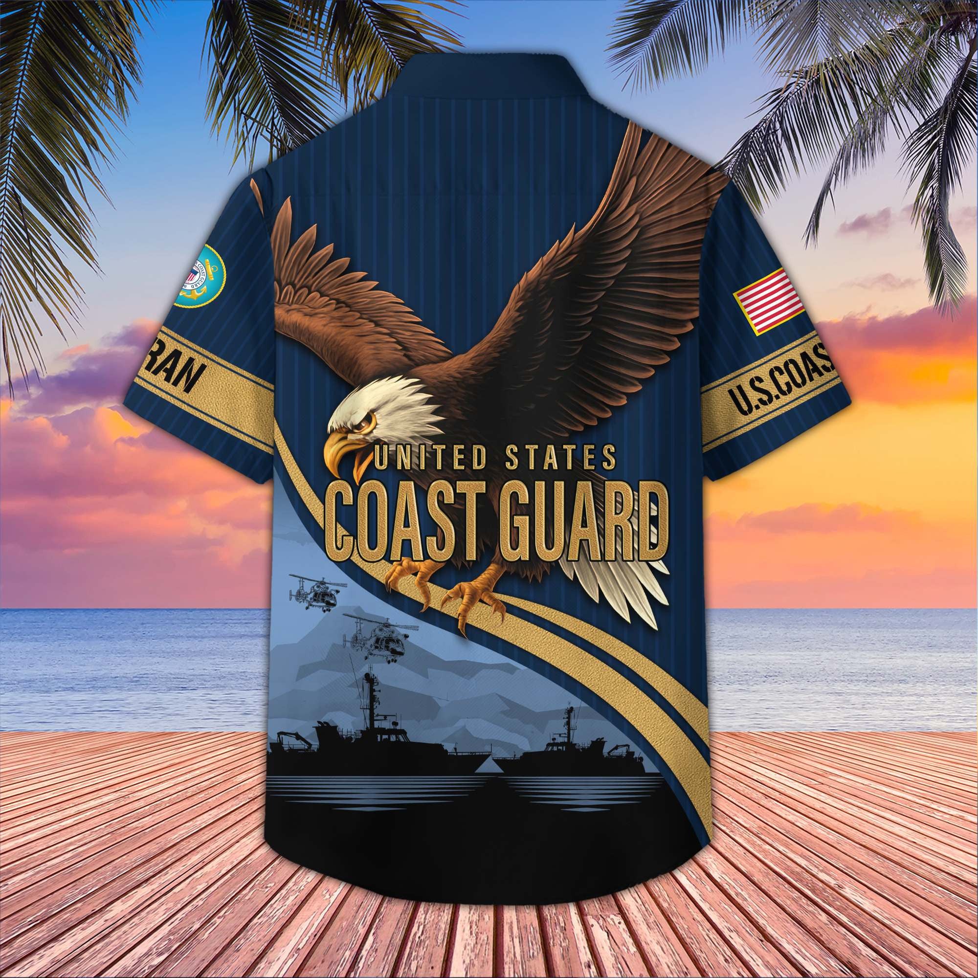Premium US Veterans Hawaiian Shirt, Gifts For US Veterans, Gifts On Independence Day, Veterans Day.