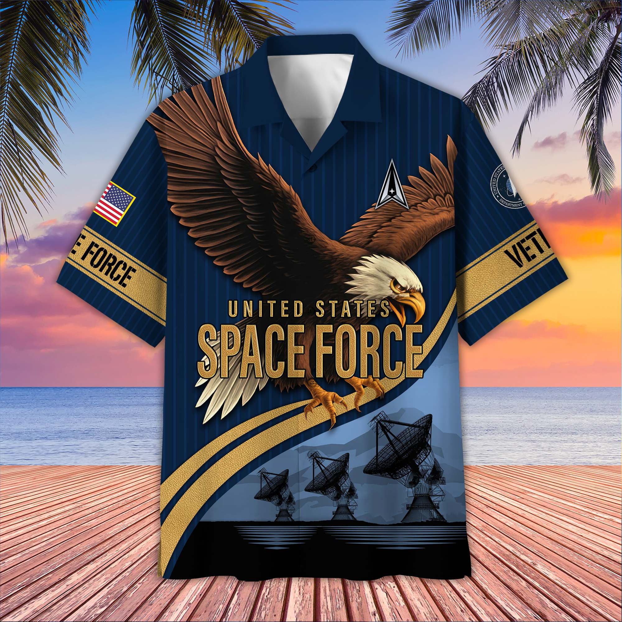 Premium US Veterans Hawaiian Shirt, Gifts For US Veterans, Gifts On Independence Day, Veterans Day.