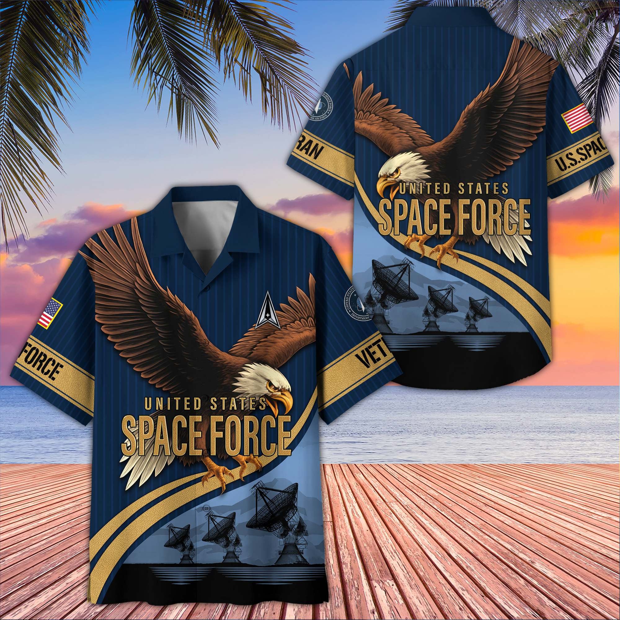 Premium US Veterans Hawaiian Shirt, Gifts For US Veterans, Gifts On Independence Day, Veterans Day.