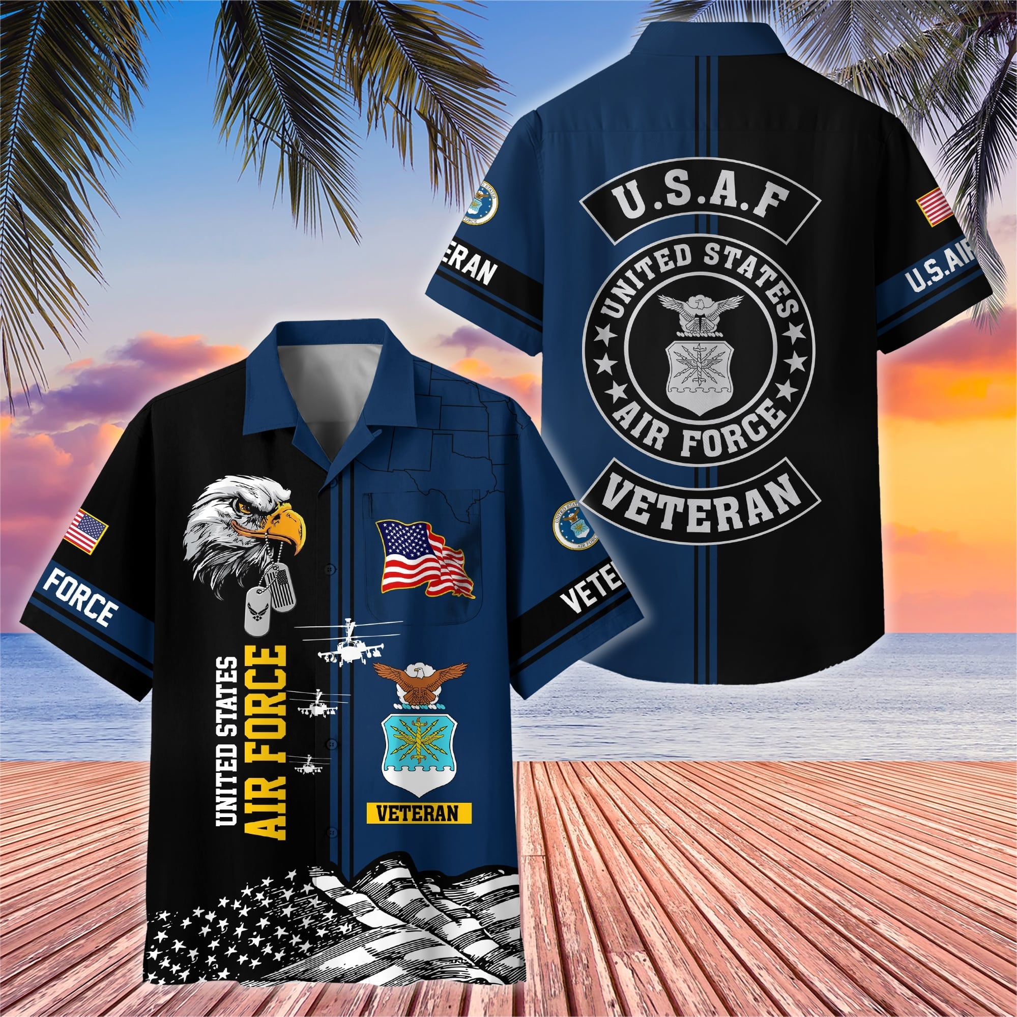 Premium US Veterans Hawaiian Shirt With Pocket, Gifts For US Veterans, Gifts On Independence Day, Veterans Day.