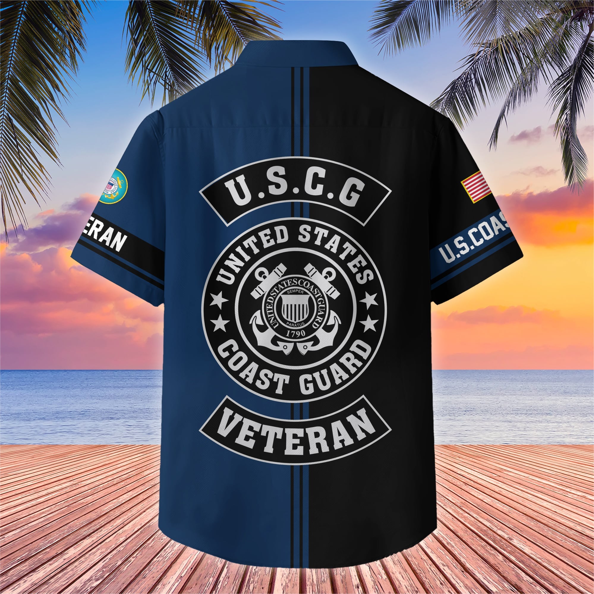 Premium US Veterans Hawaiian Shirt With Pocket, Gifts For US Veterans, Gifts On Independence Day, Veterans Day.