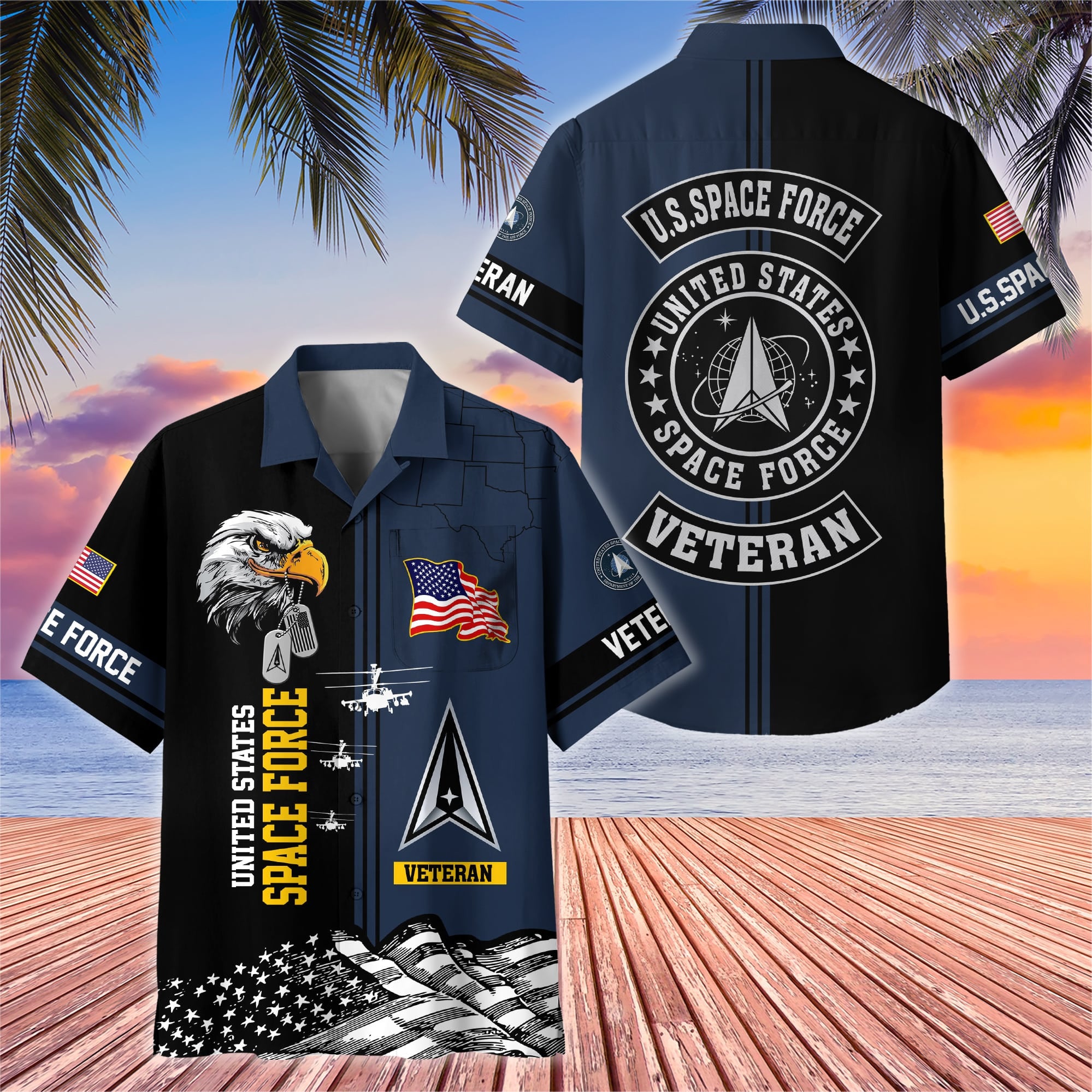 Premium US Veterans Hawaiian Shirt With Pocket, Gifts For US Veterans, Gifts On Independence Day, Veterans Day.