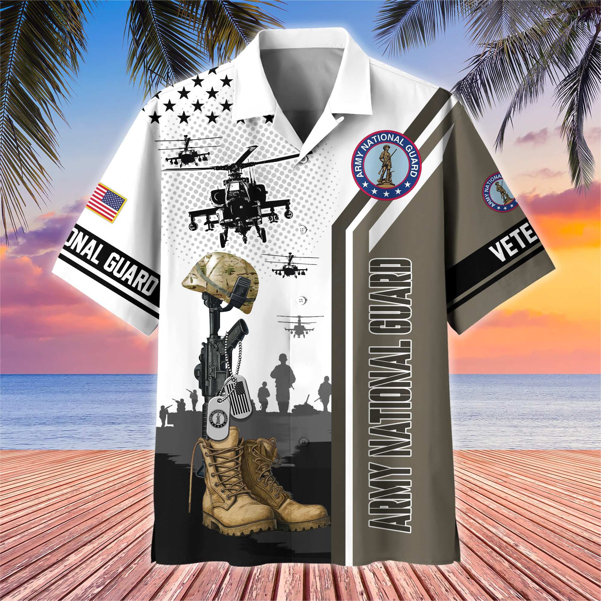 Premium US Veterans Hawaiian Shirt, Gifts For US Veterans, Gifts On Veterans Day.