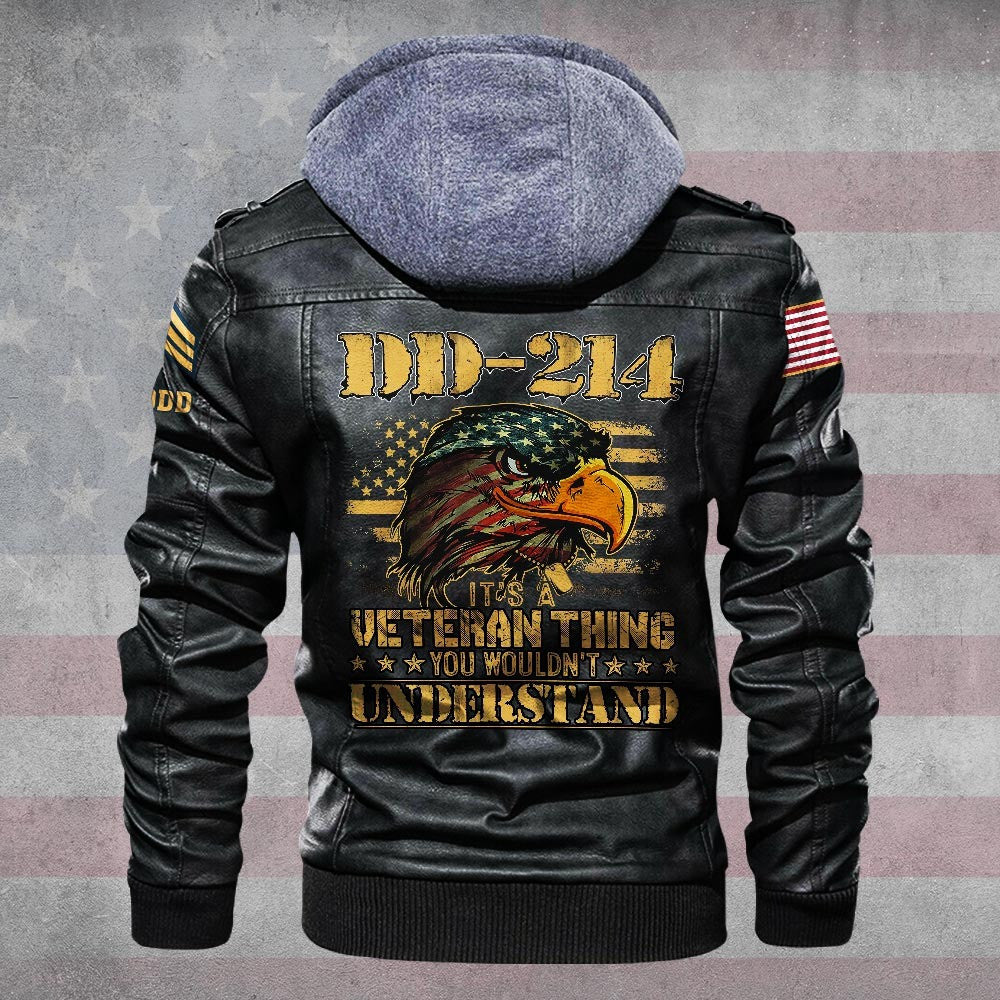 Premium Custom US Army Leather Jacket, Gifts For Army Veteran, Gifts On Father's Day, Veterans Day.