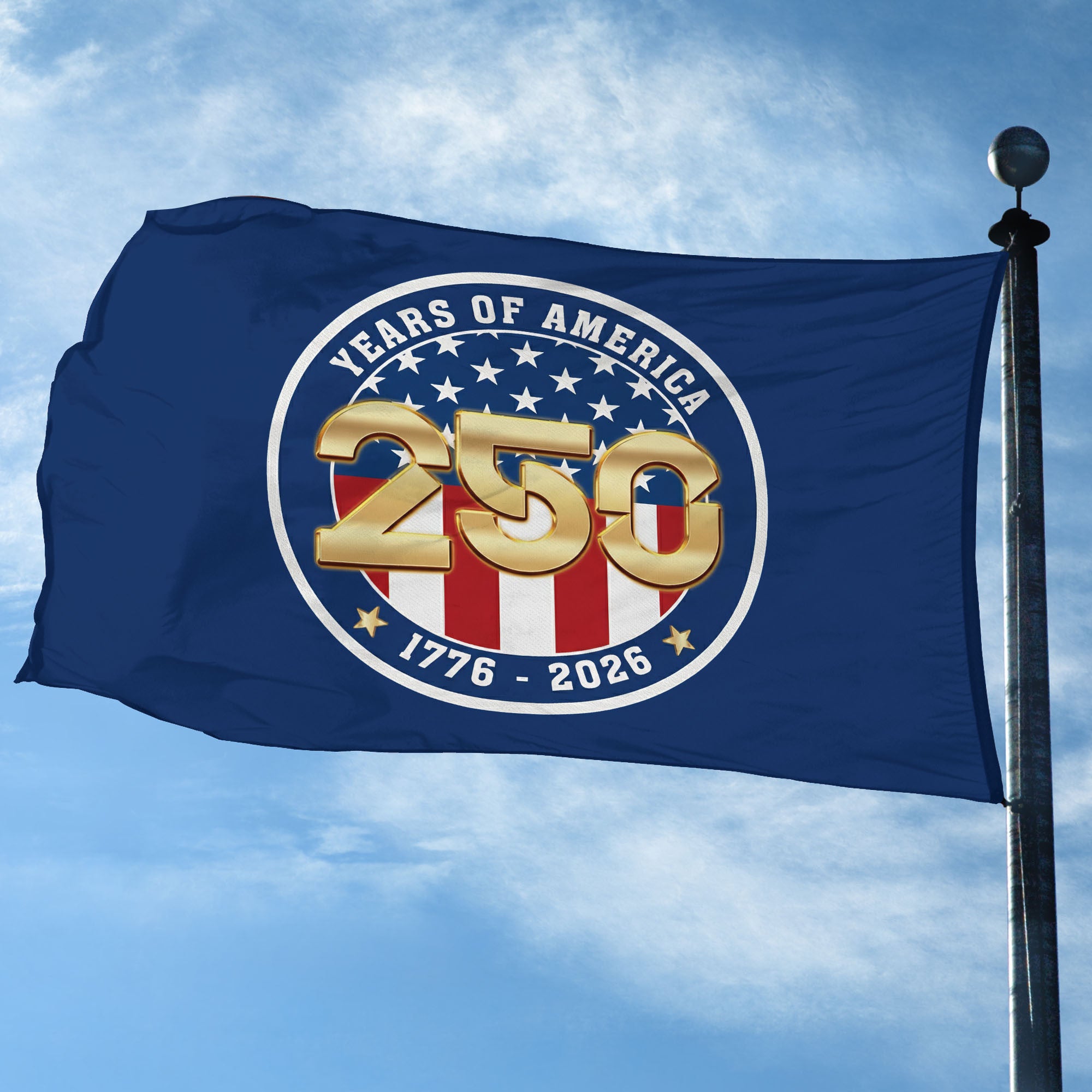 Premium America 250th Anniversary Grommet Flag, America 250th Flag, America 250th Birthday, Best Gifts On Independence Day, Veterans Day.