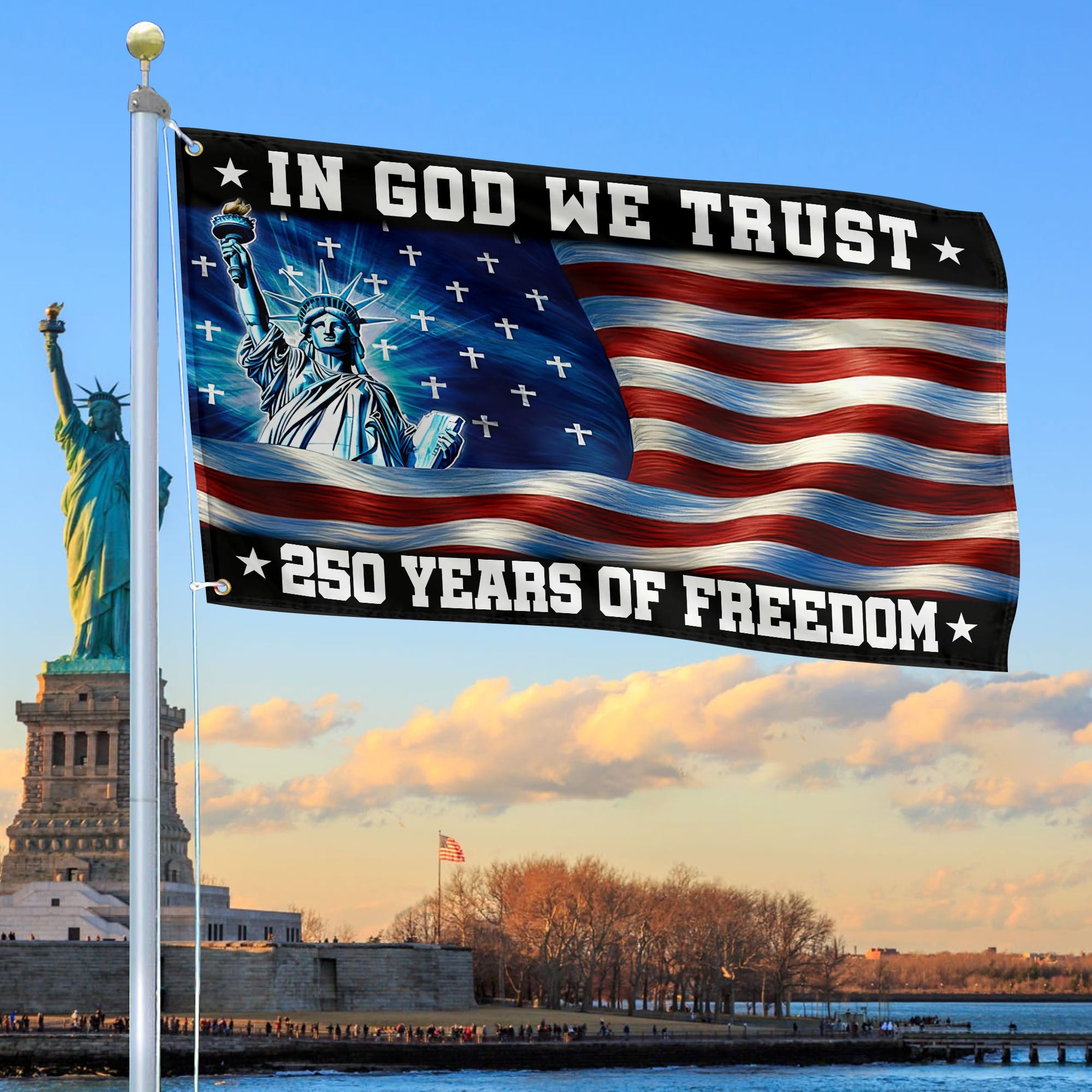 Premium America 250th Anniversary Grommet Flag, America 250th Flag, America 250th Birthday, Best Gifts On Independence Day, Veterans Day.