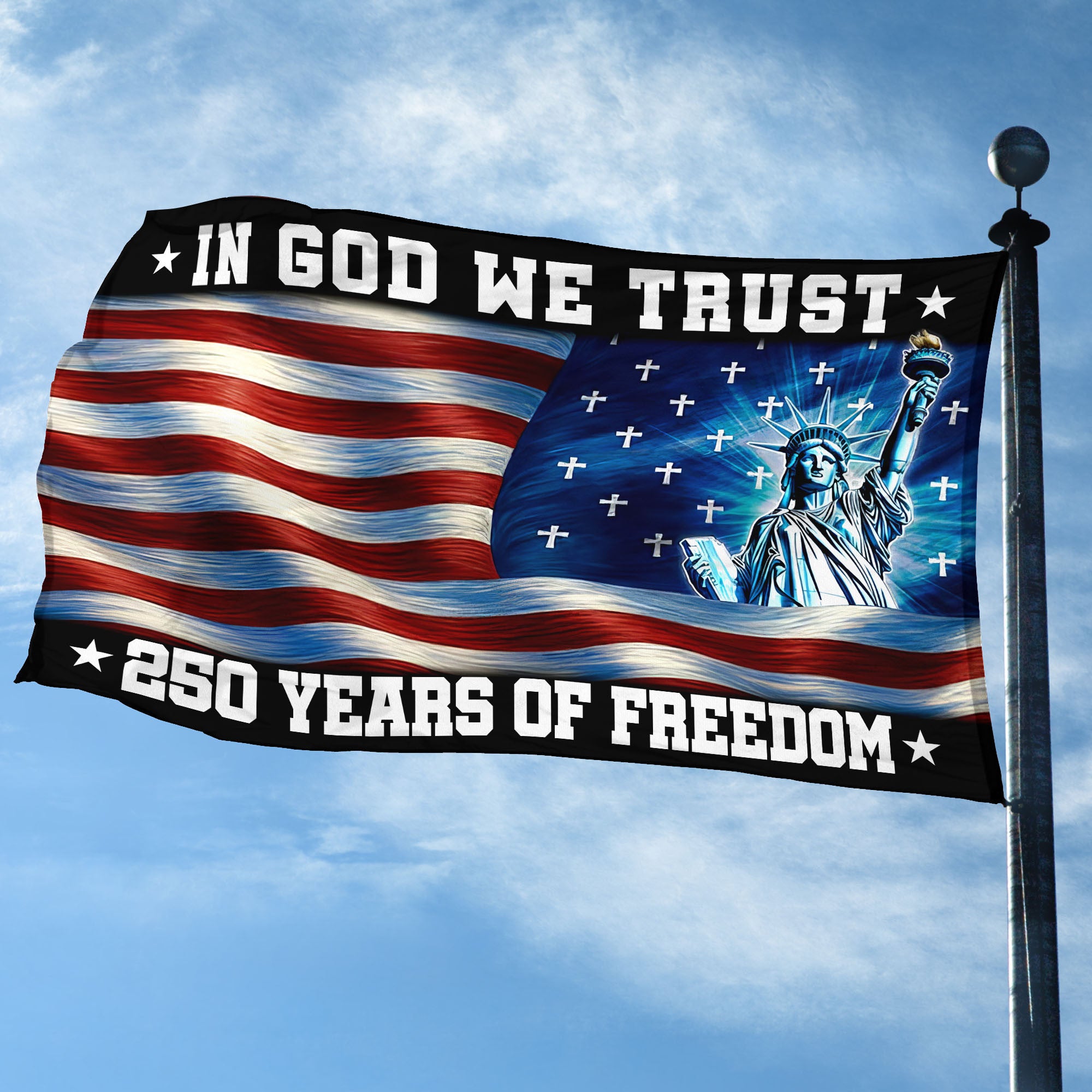 Premium America 250th Anniversary Grommet Flag, America 250th Flag, America 250th Birthday, Best Gifts On Independence Day, Veterans Day.