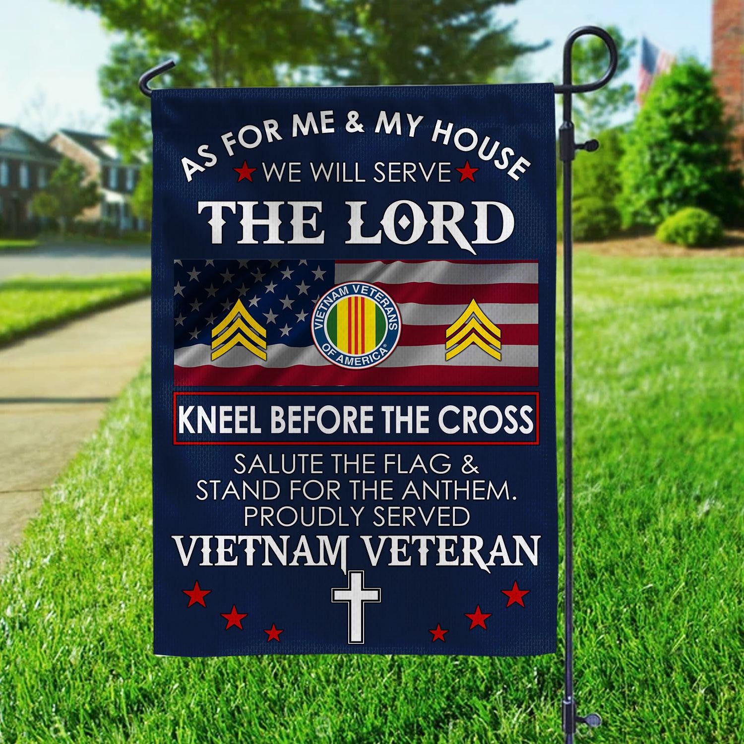 Premium Custom Vietnam Veteran Flag, Gifts For Vietnam Veteran, American Flag, Patriotic Flag, Garden Flag, House Flag, Best Gifts On Father's Day, Independence Day, Veterans Day.