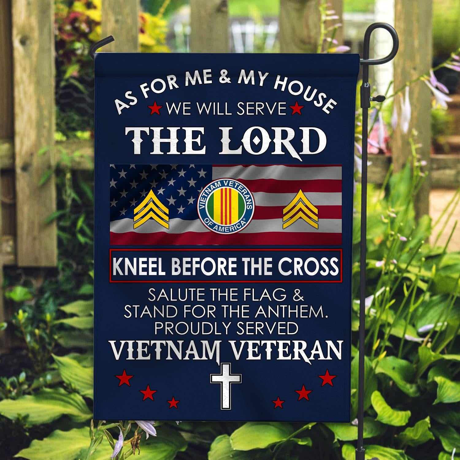 Premium Custom Vietnam Veteran Flag, Gifts For Vietnam Veteran, American Flag, Patriotic Flag, Garden Flag, House Flag, Best Gifts On Father's Day, Independence Day, Veterans Day.