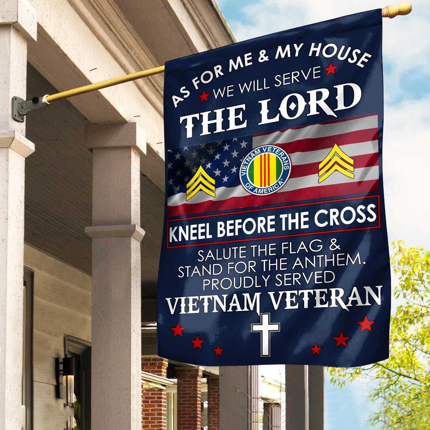 Premium Custom Vietnam Veteran Flag, Gifts For Vietnam Veteran, American Flag, Patriotic Flag, Garden Flag, House Flag, Best Gifts On Father's Day, Independence Day, Veterans Day.