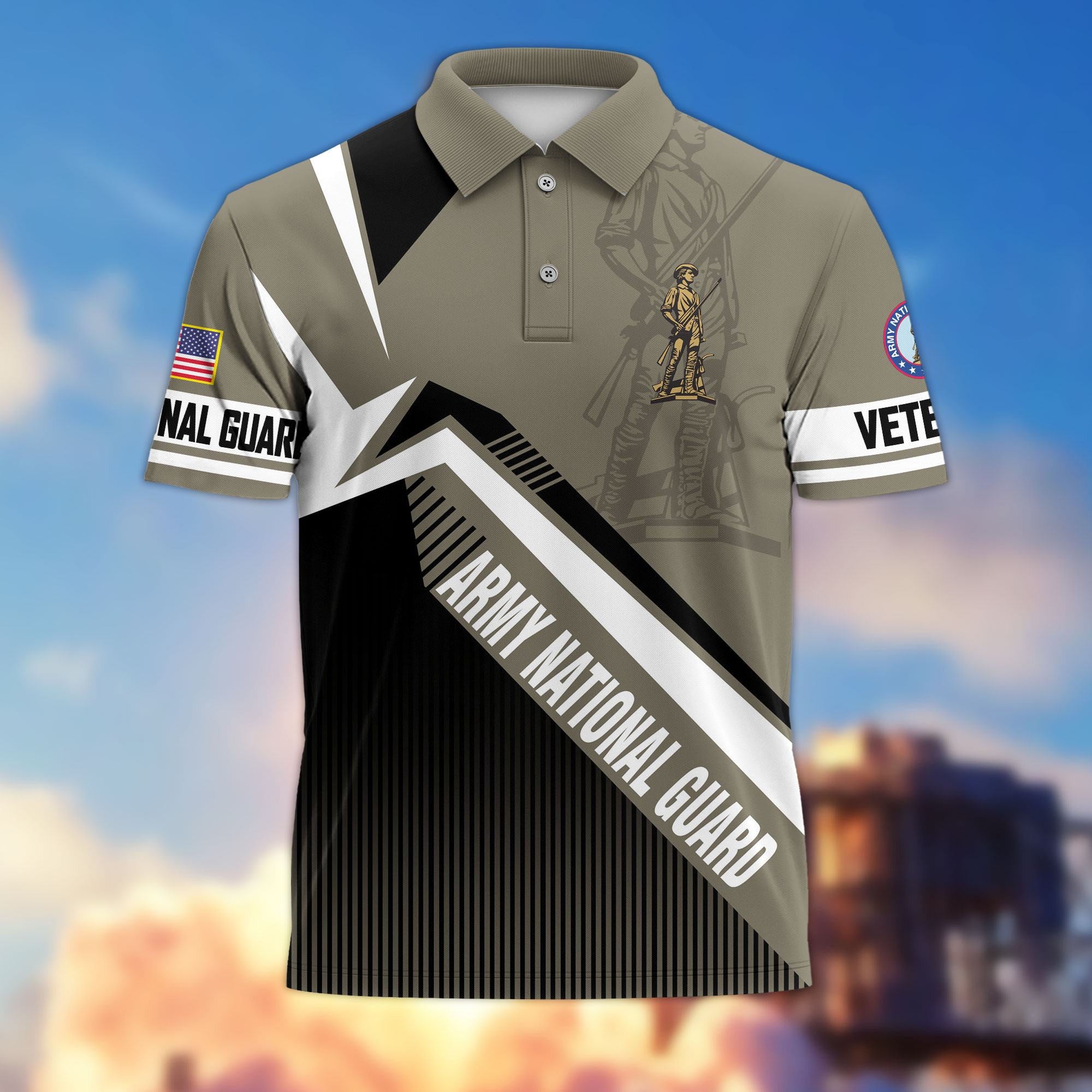 Premium US Veterans Polo Shirt, Gifts For US Veterans, Gifts On Father's Day, Veterans Day.