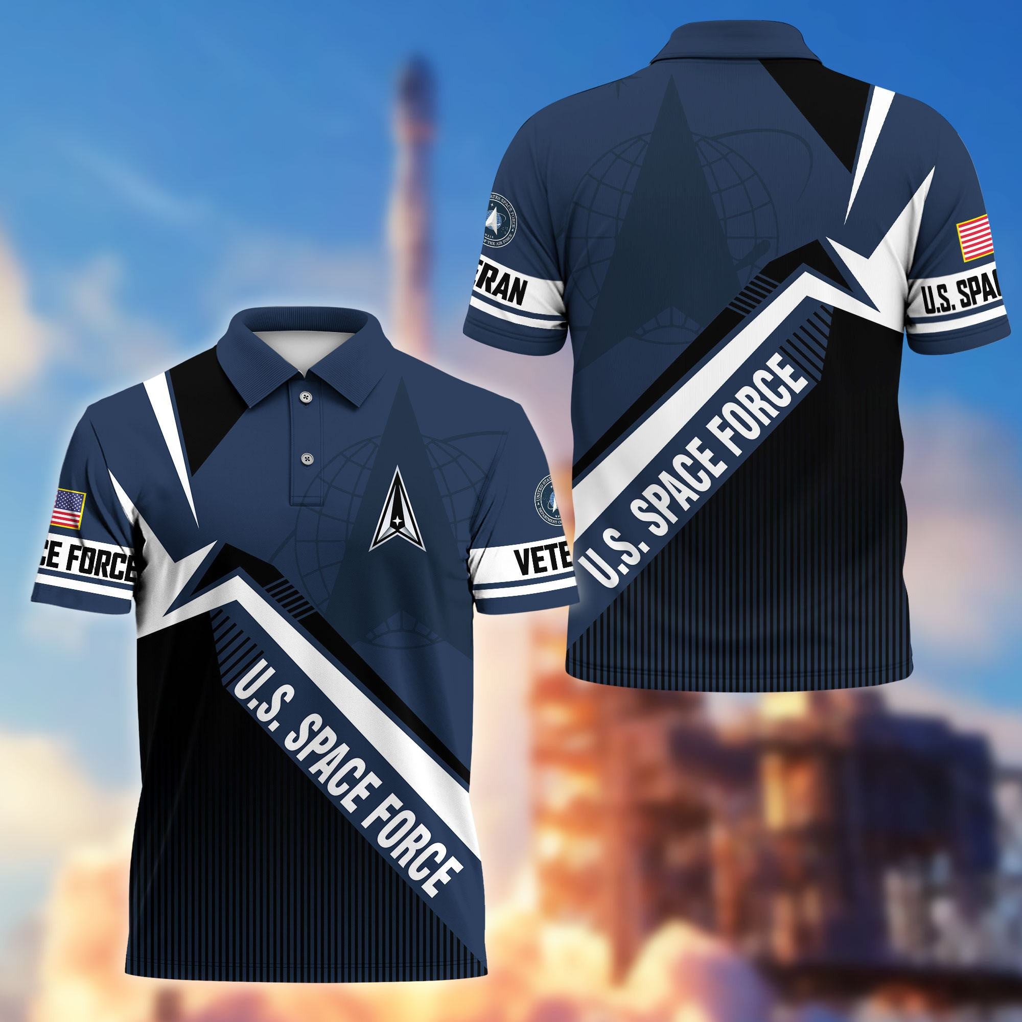 Premium US Veterans Polo Shirt, Gifts For US Veterans, Gifts On Father's Day, Veterans Day.