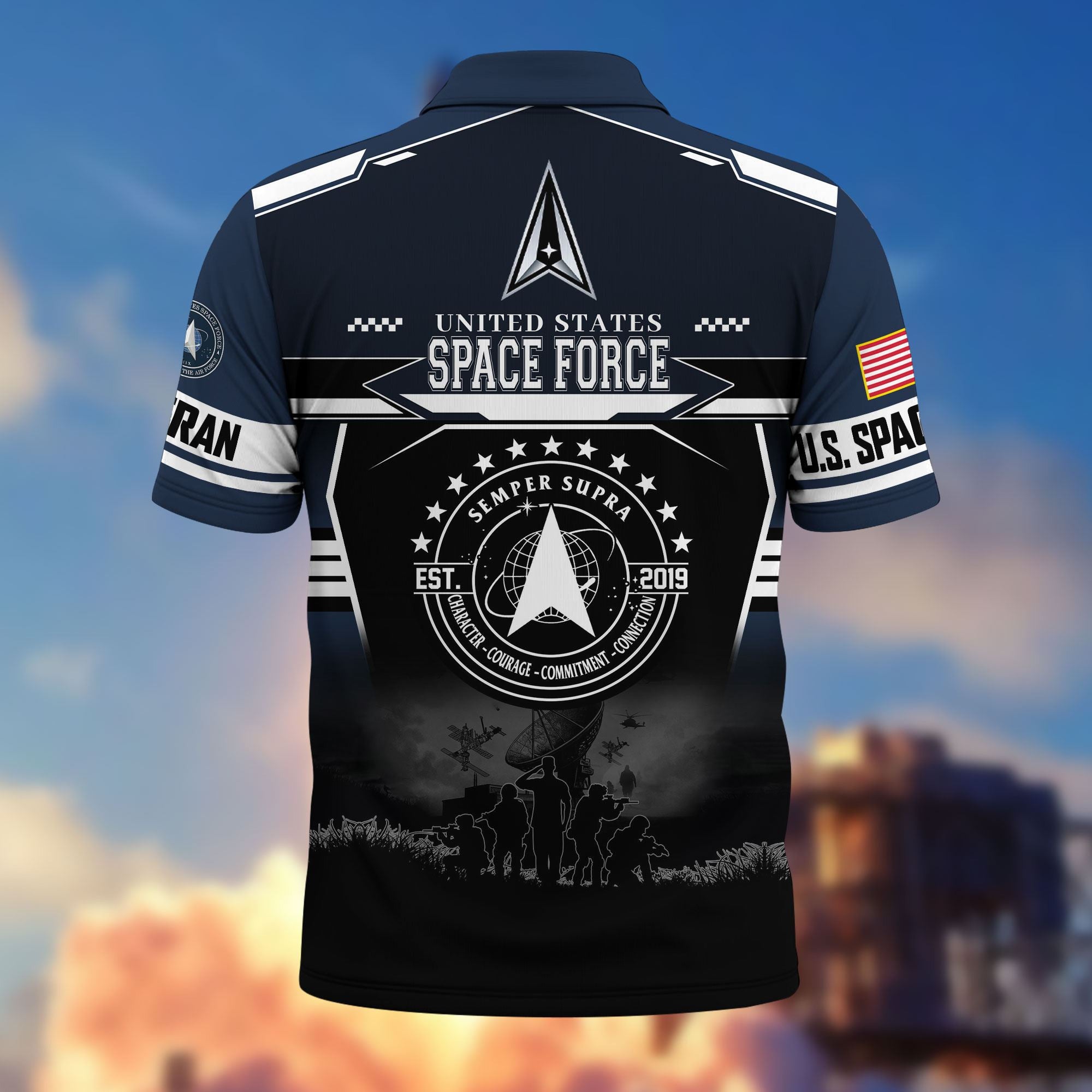 Premium US Veterans Polo Shirt, Gifts For US Veterans, Gifts For Father's Day, Veterans Day.