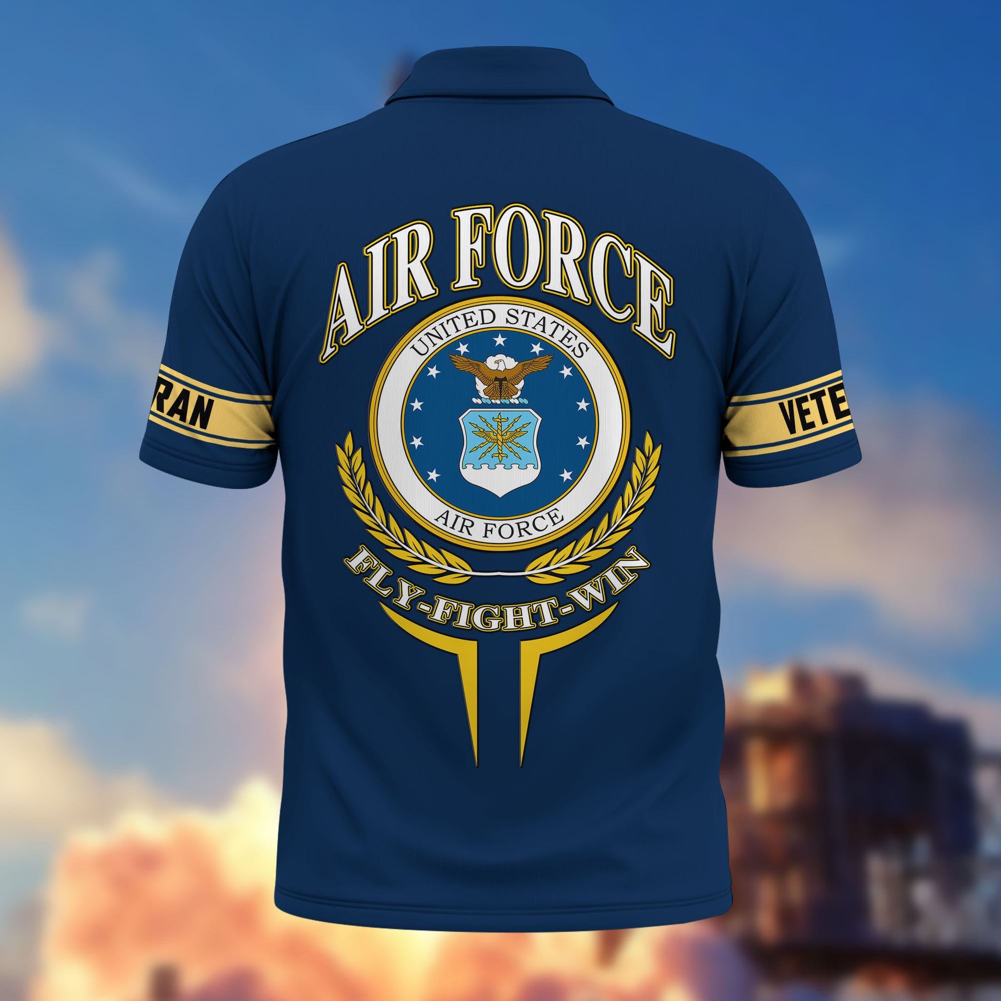 Premium US Veterans Custom Polo Shirt, Gifts For US Veterans, Gifts For Father's Day, Veterans Day.