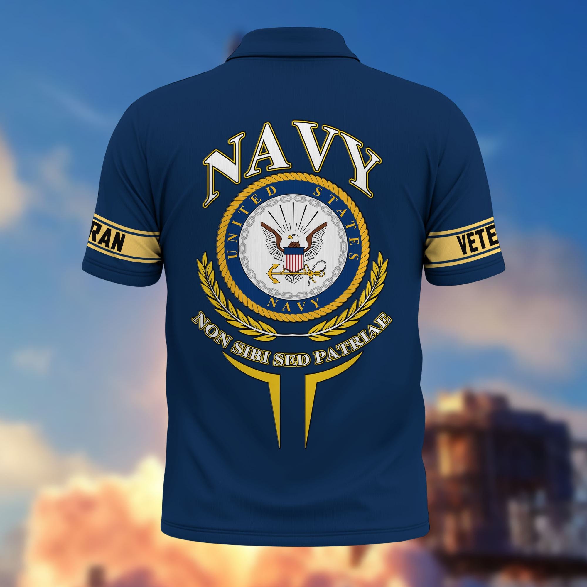 Premium US Veterans Custom Polo Shirt, Gifts For US Veterans, Gifts For Father's Day, Veterans Day.
