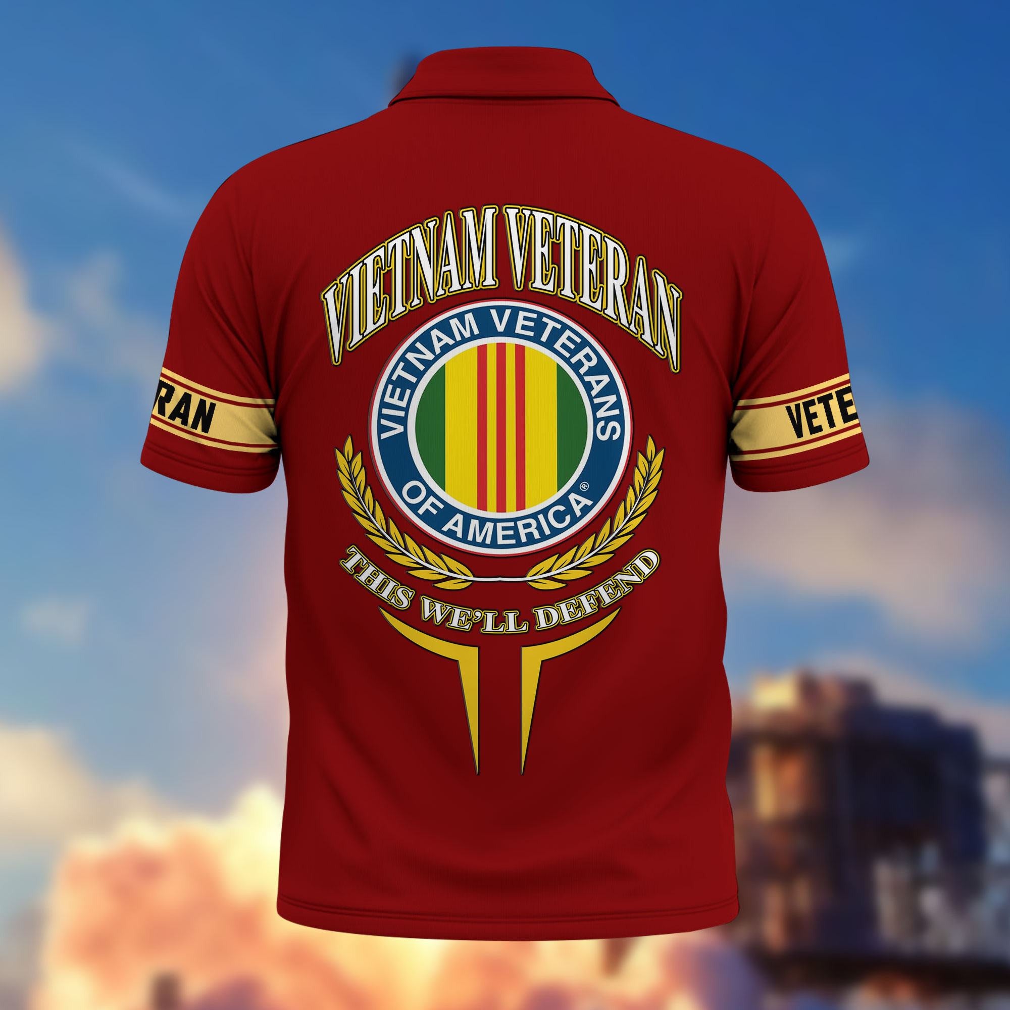 Premium US Veterans Custom Polo Shirt, Gifts For US Veterans, Gifts For Father's Day, Veterans Day.