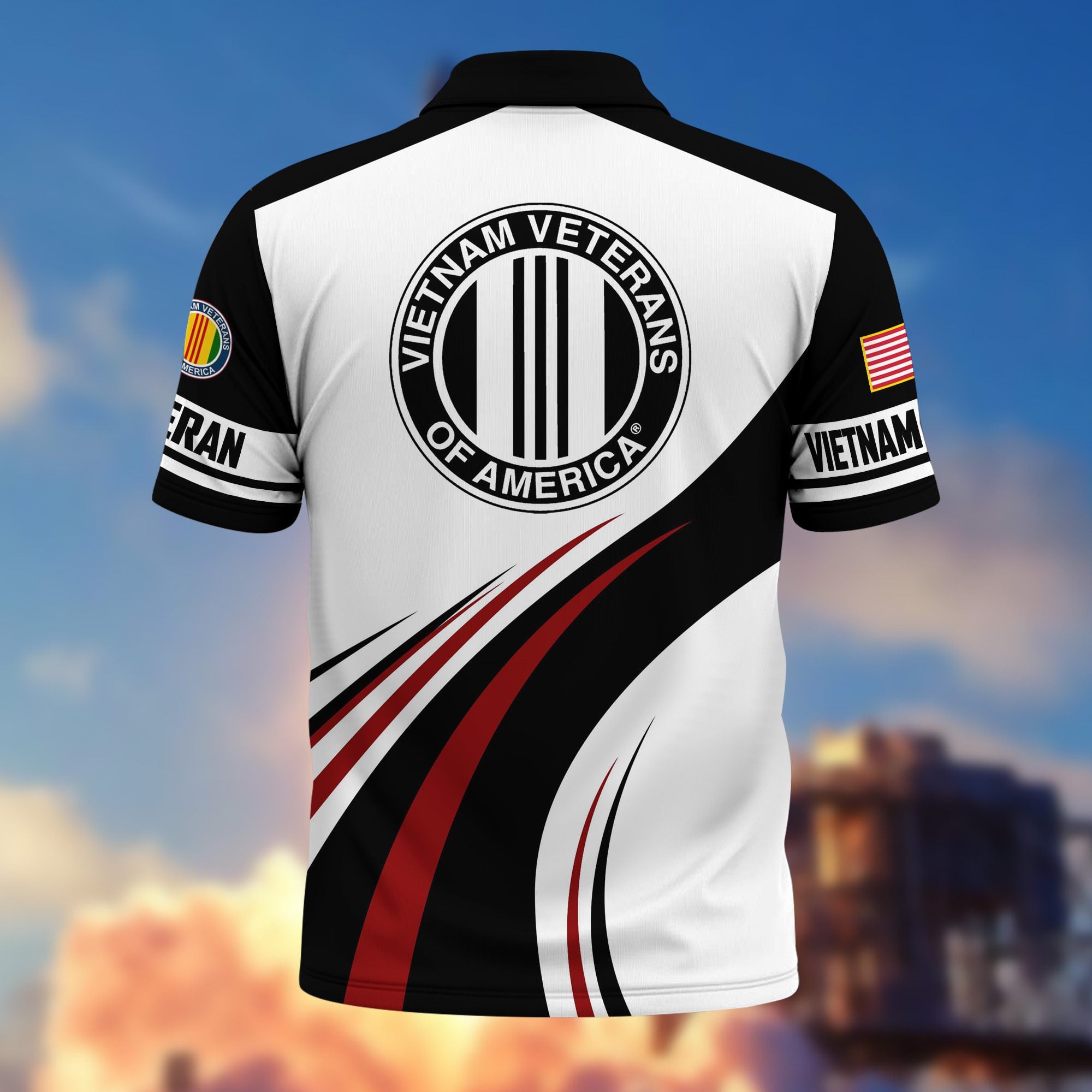 Premium US Veterans Polo Shirt, Gifts For US Veterans, Gifts On Father's Day, Veterans Day.