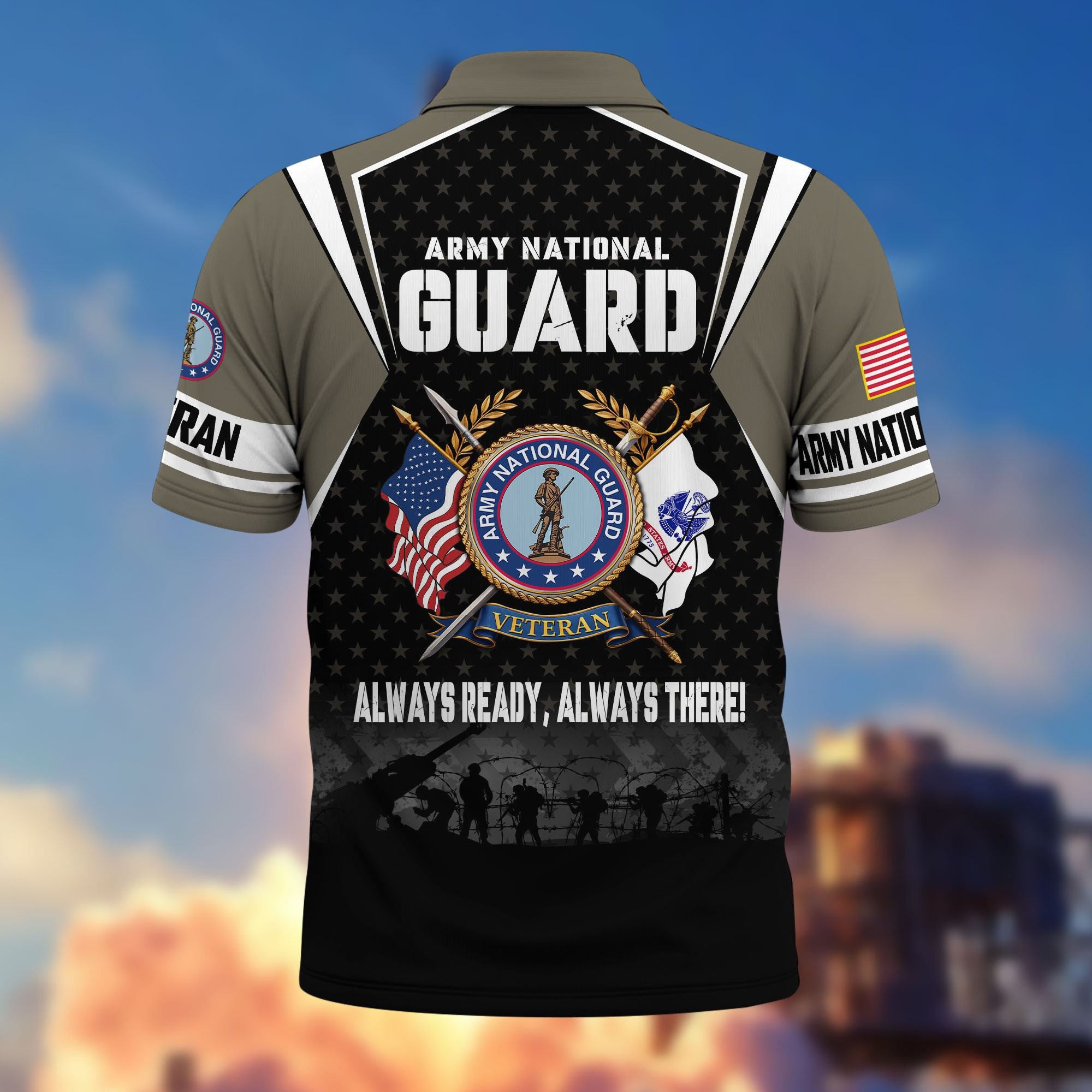 Premium US Veterans Polo Shirt, Gifts For US Veterans, Gifts On Father's Day, Veterans Day.