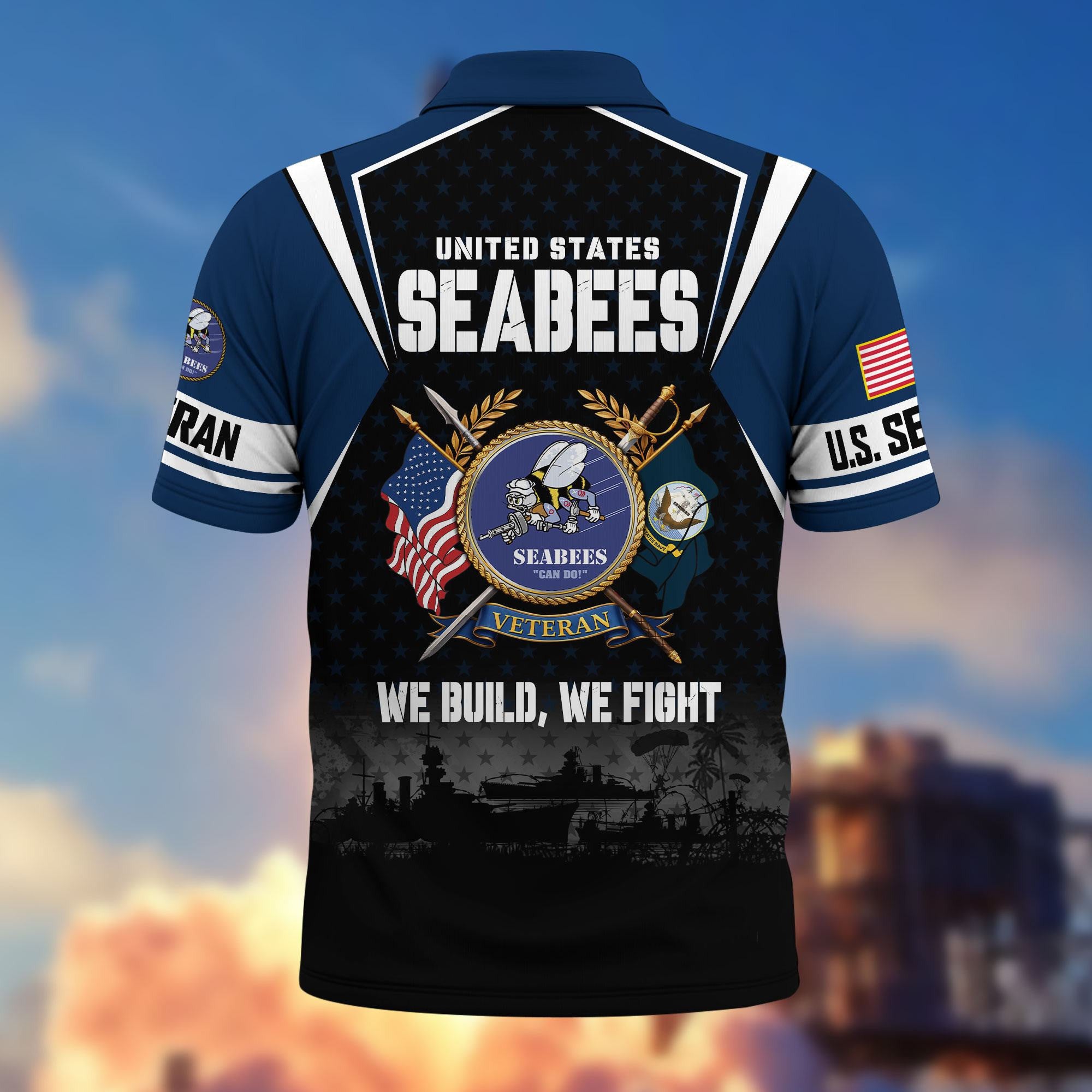 Premium US Veterans Polo Shirt, Gifts For US Veterans, Gifts On Father's Day, Veterans Day.