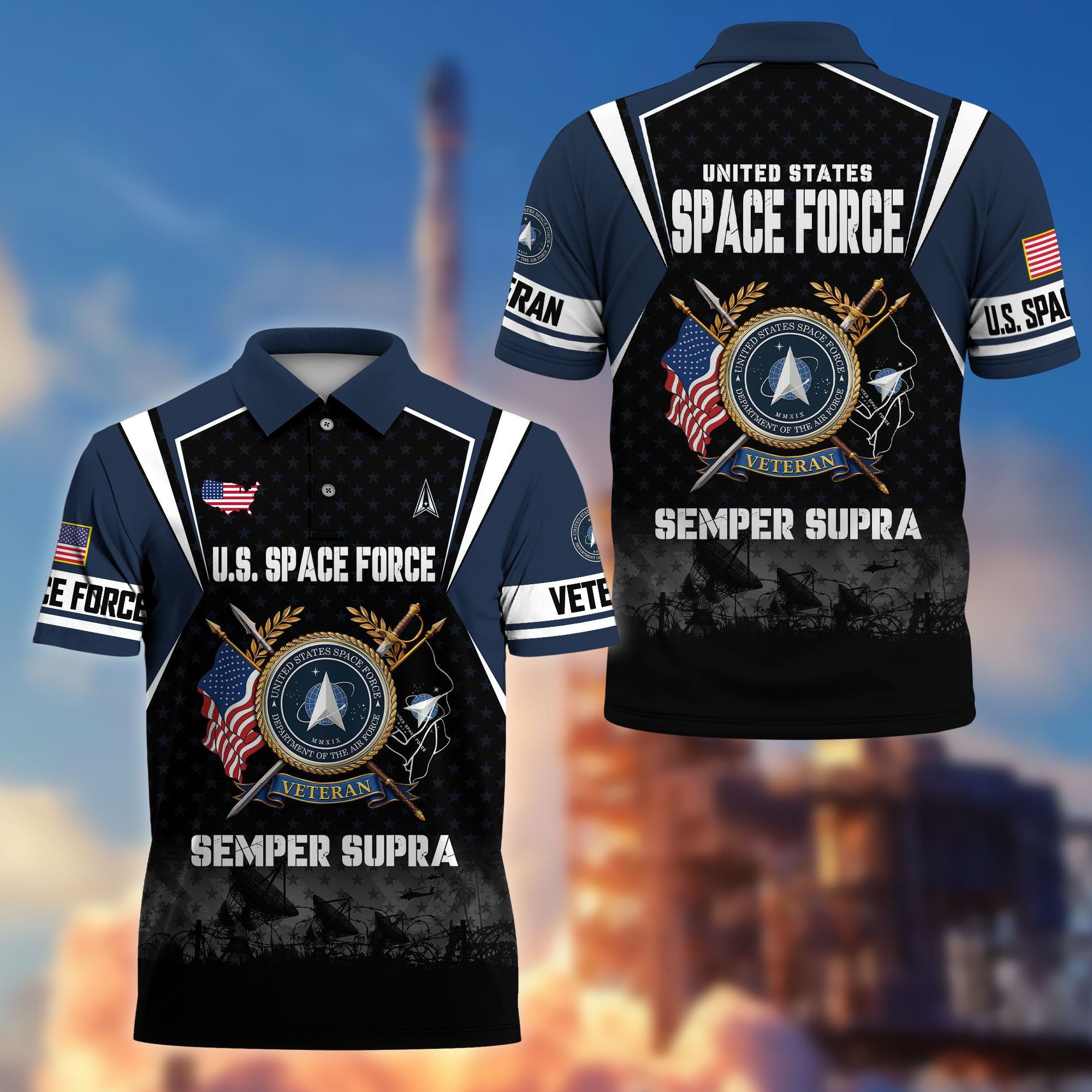 Premium US Veterans Polo Shirt, Gifts For US Veterans, Gifts On Father's Day, Veterans Day.