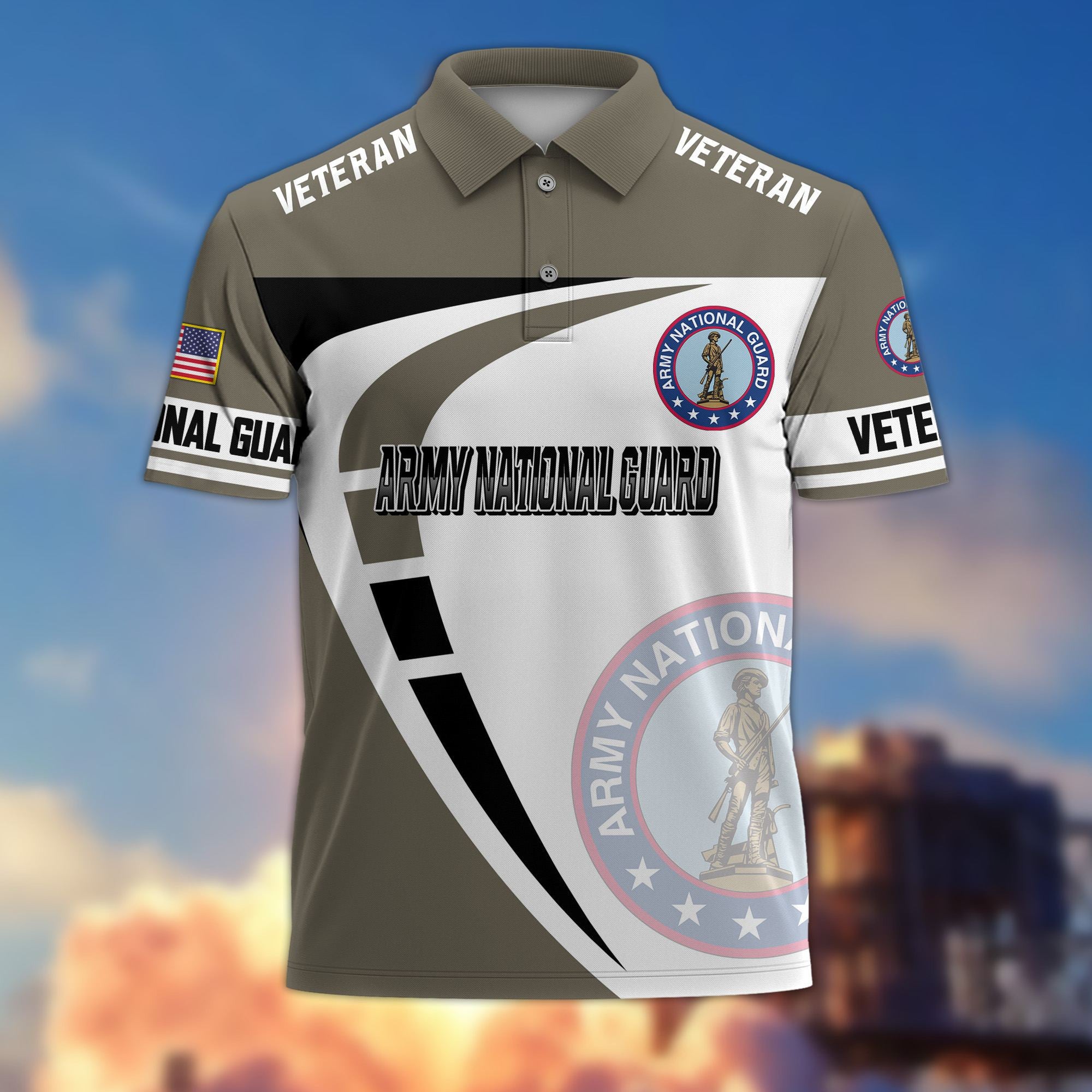 Premium US Veterans Polo Shirt, Gifts For US Veterans, Gifts On Father's Day, Veterans Day.