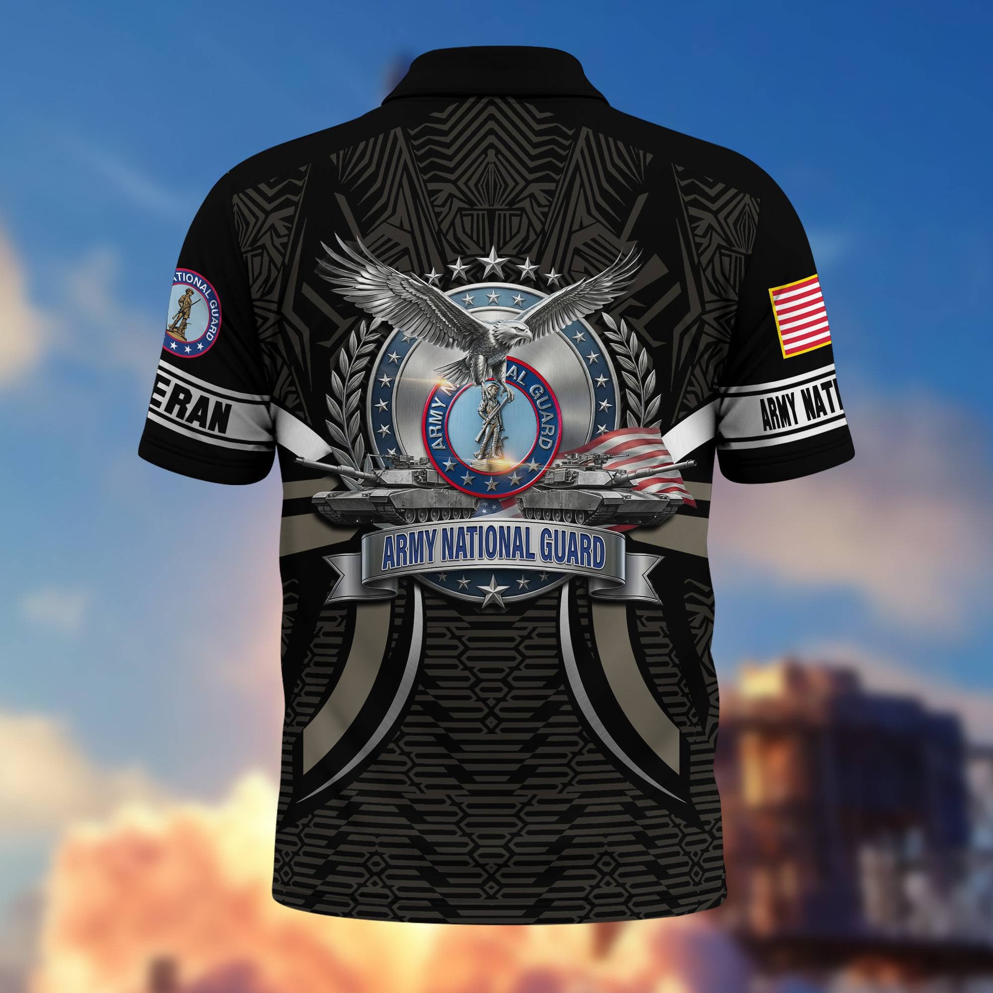 Premium US Veterans Polo Shirt, Gifts For US Veterans, Gifts On Father's Day, Veterans Day.
