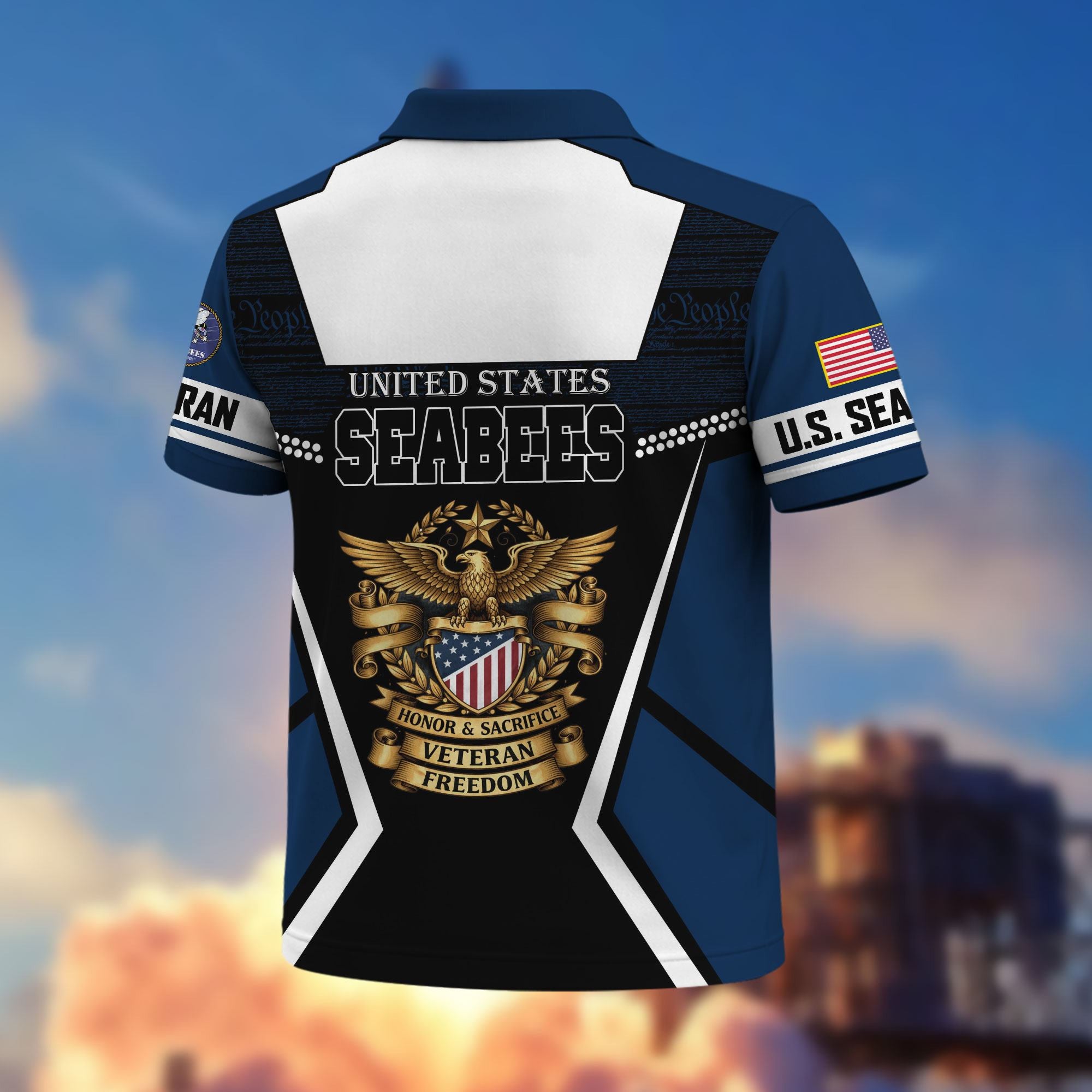 Premium US Veterans Polo Shirt, Gifts For US Veterans, Gifts On Father's Day, Veterans Day.