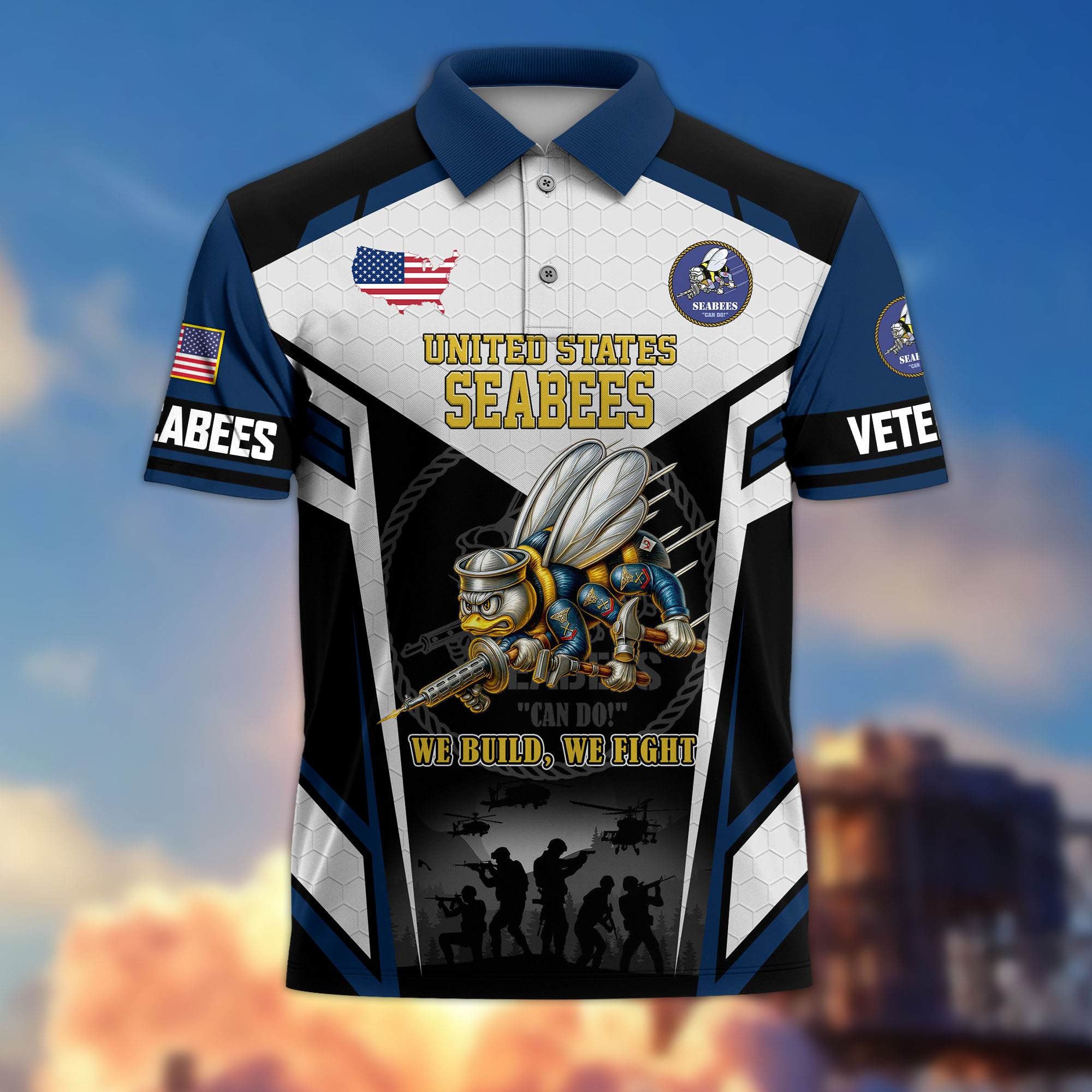 Premium US Veterans Polo Shirt, Gifts For US Veterans, Gifts On Father's Day, Veterans Day.