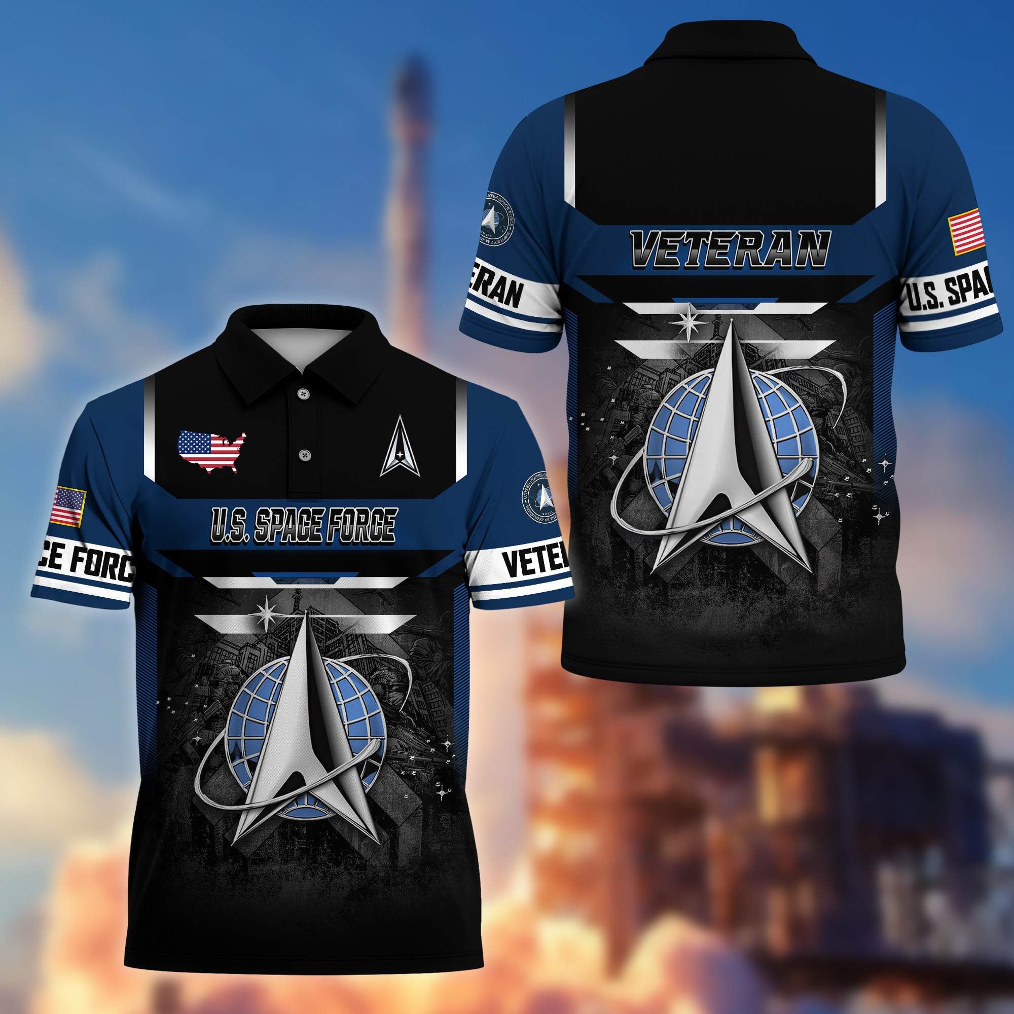 Premium US Veterans Polo Shirt, Gifts For US Veterans, Gifts On Father's Day, Veterans Day.