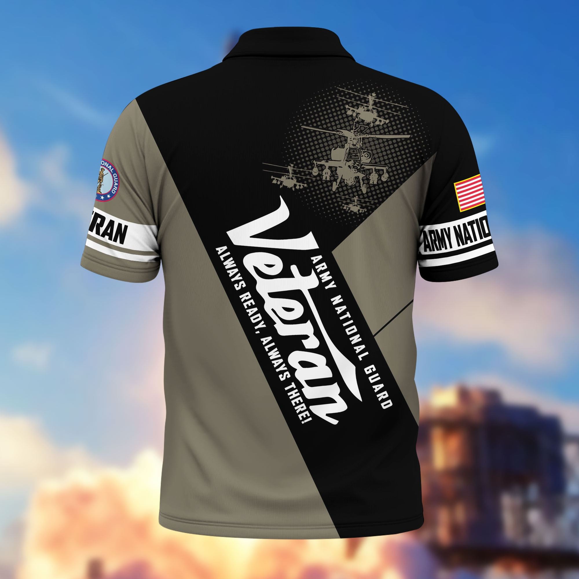 Premium US Veterans Polo Shirt, Gifts For US Veterans, Gifts On Father's Day, Veterans Day.
