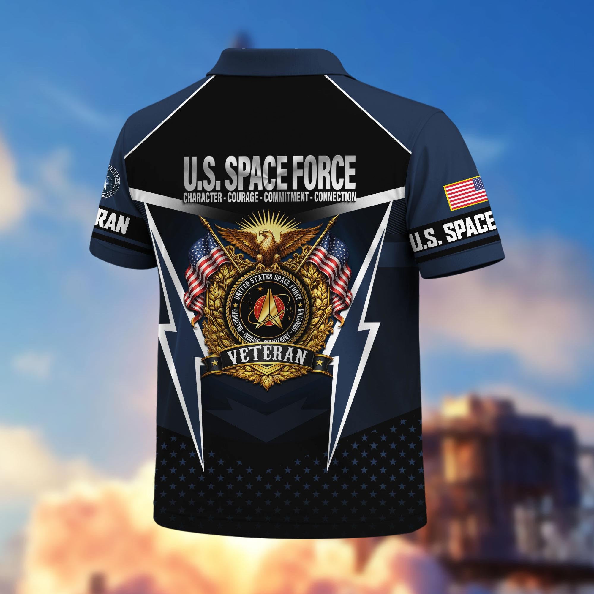 Premium US Veterans Polo Shirt, Gifts For US Veterans, Gifts On Father's Day, Veterans Day.