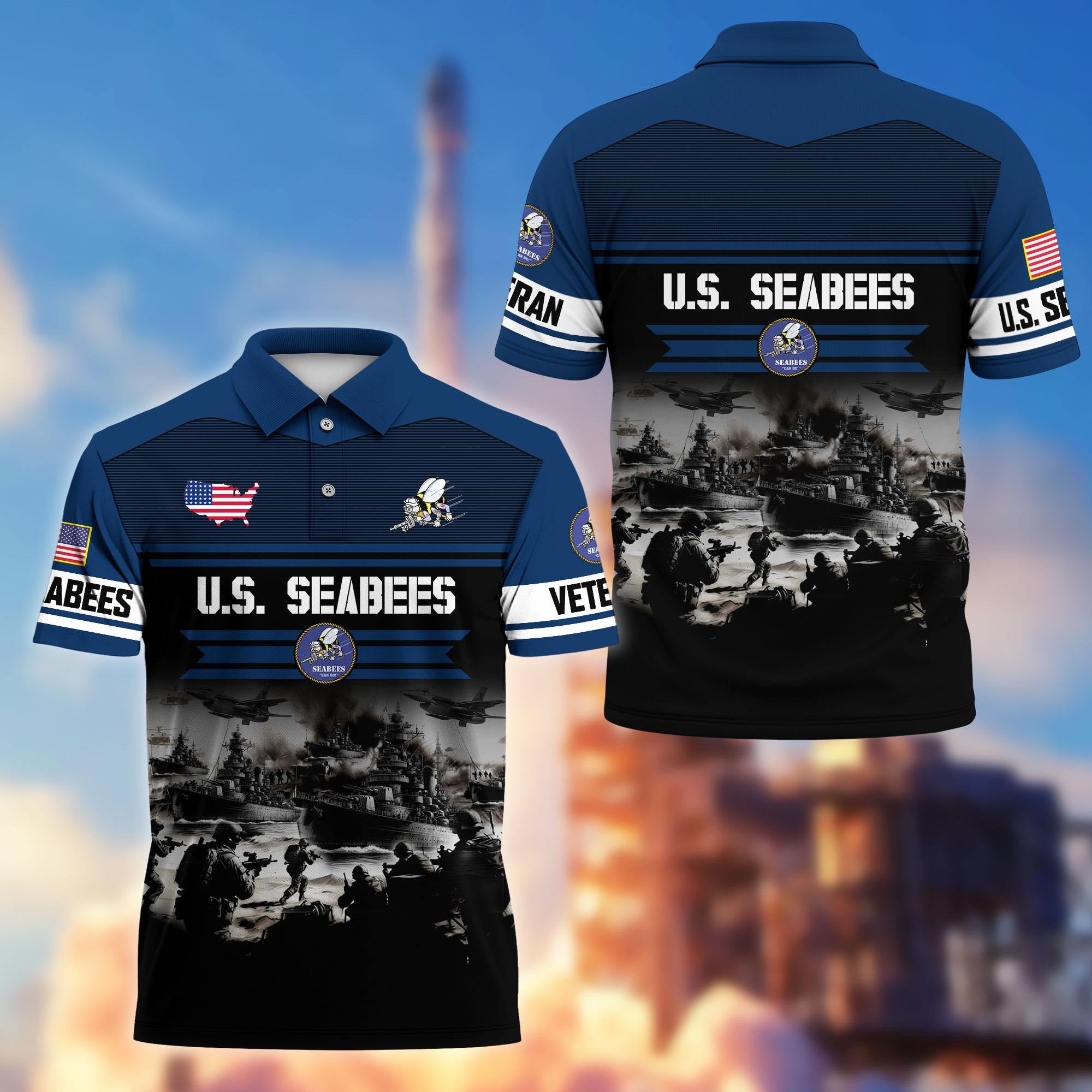 Premium US Veterans Polo Shirt, Gifts For US Veterans, Gifts On Father's Day, Veterans Day.