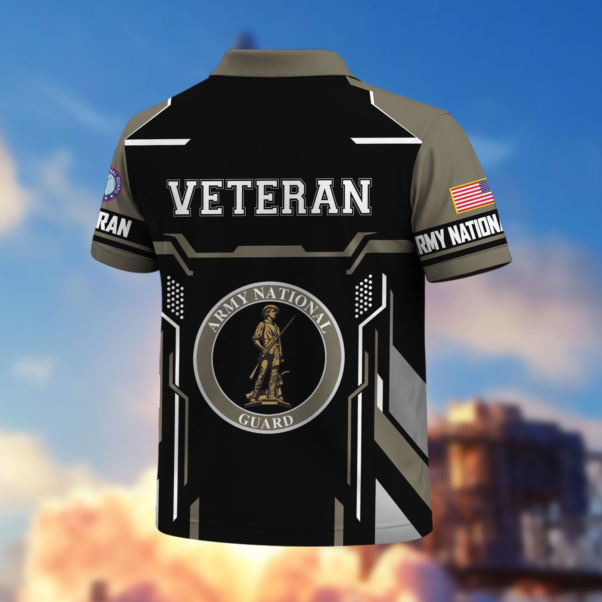 Premium US Veterans Polo Shirt, Gifts For US Veterans, Gifts On Father's Day, Veterans Day.