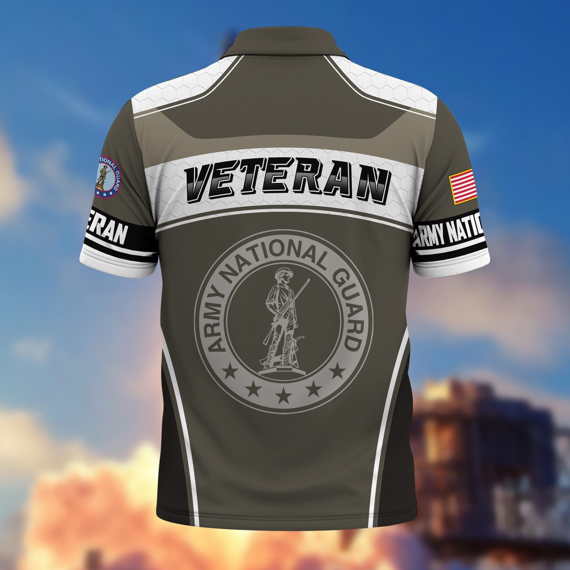 Premium US Veterans Polo Shirt, Gifts For US Veterans, Gifts On Father's Day, Veterans Day.