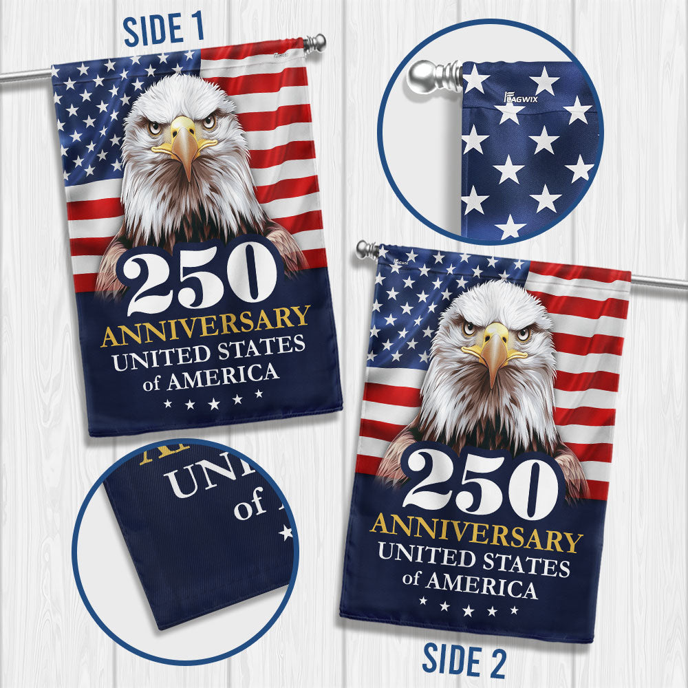 Flagwix American Flag - 250 Anniversary 1776 2026 United States Of America Patriotic Eagle