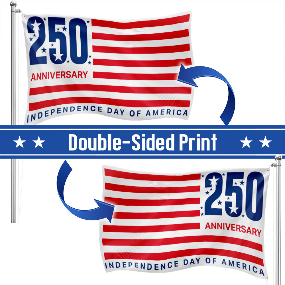 Flagwix American Flag - 250 Anniversary Independence Day of America 4th Of july Grommet Flag