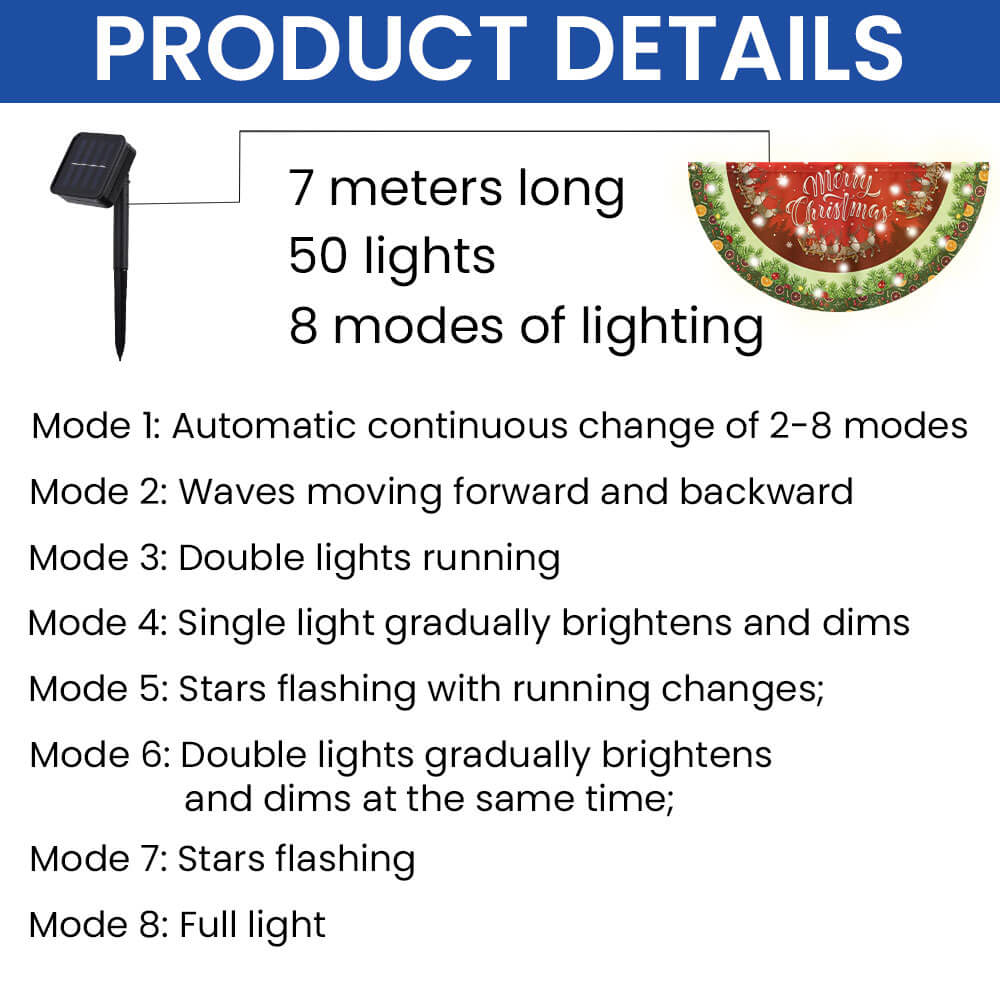 Santa Claus Merry Christmas Solar Led Fan Flag