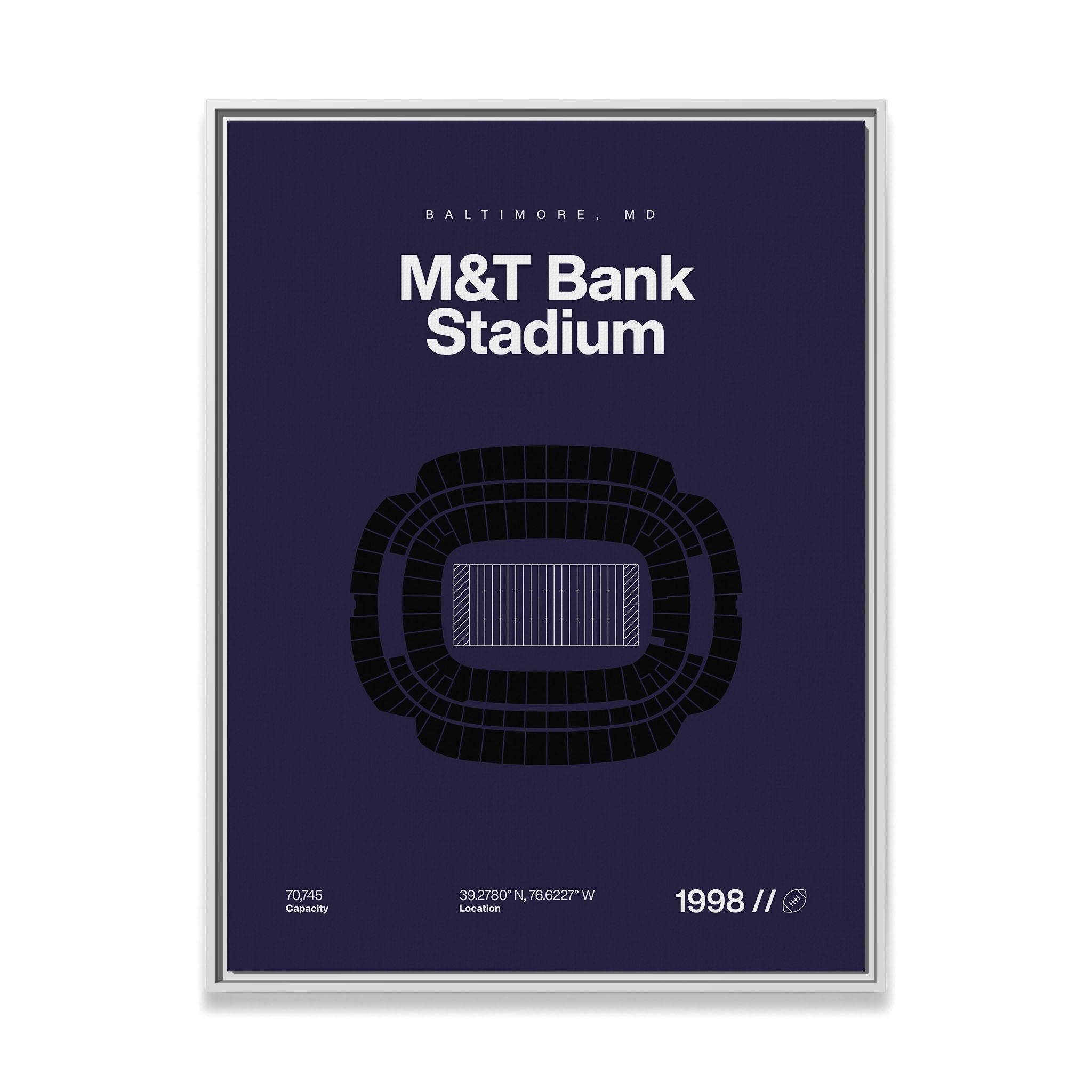 Baltimore Football Stadium Bold