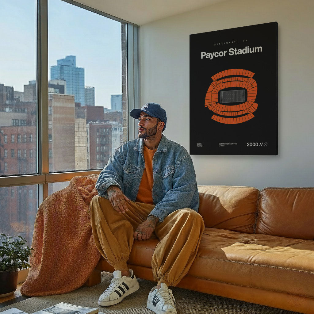 Cincinnati Football Stadium Bold