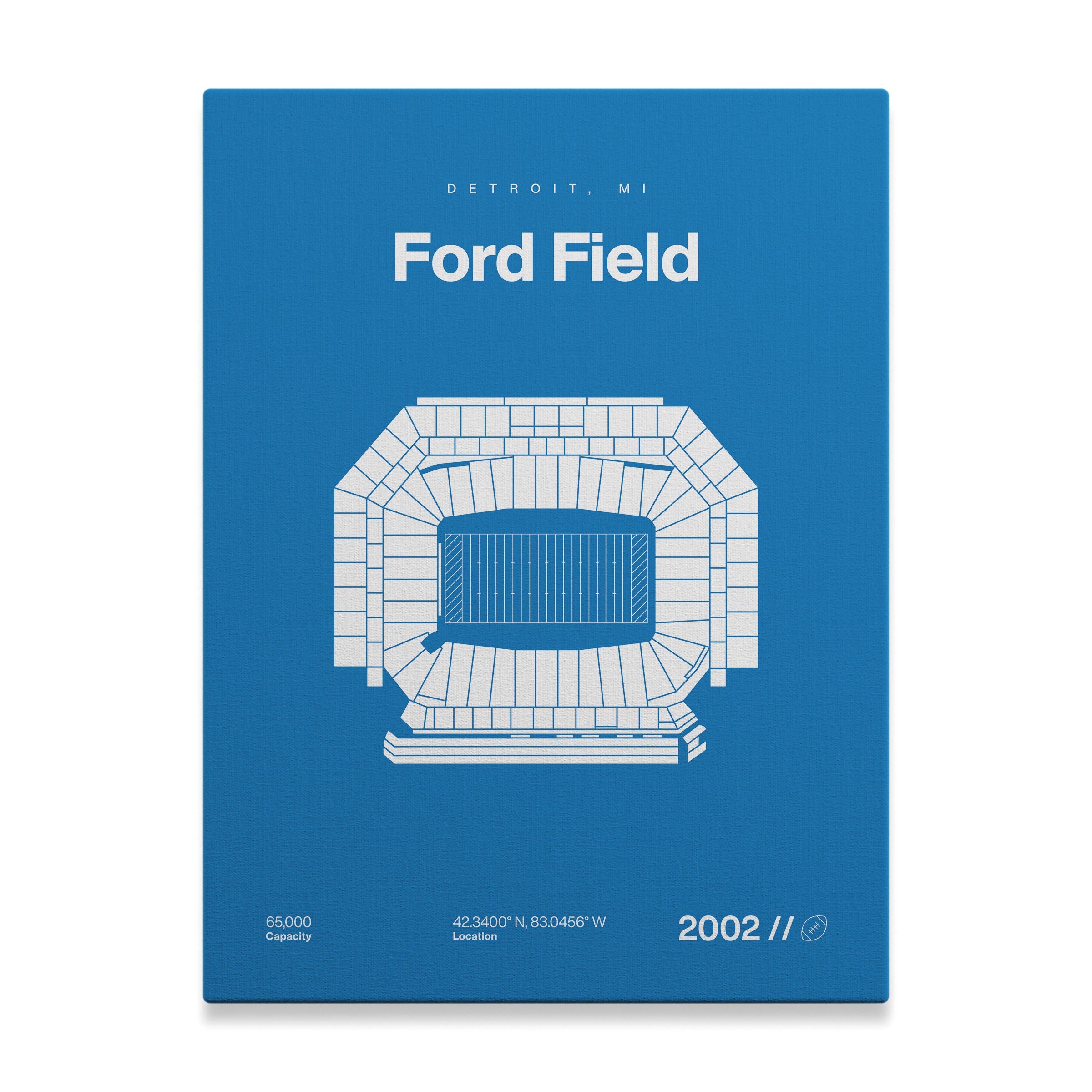 Detroit Football Stadium Bold