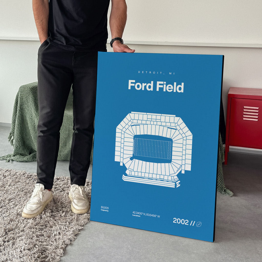 Detroit Football Stadium Bold