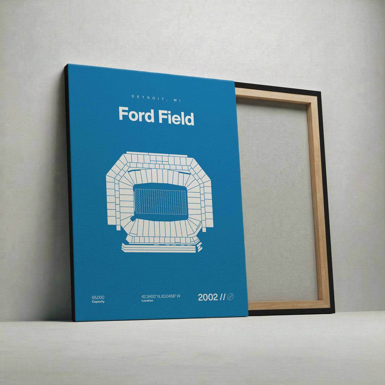 Detroit Football Stadium Bold