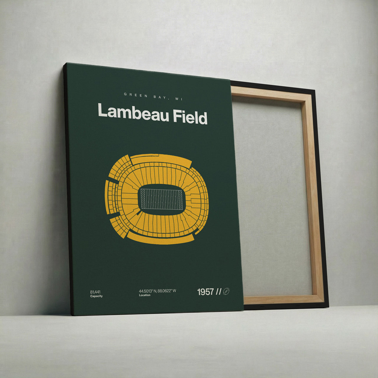 Green Bay Football Stadium Bold