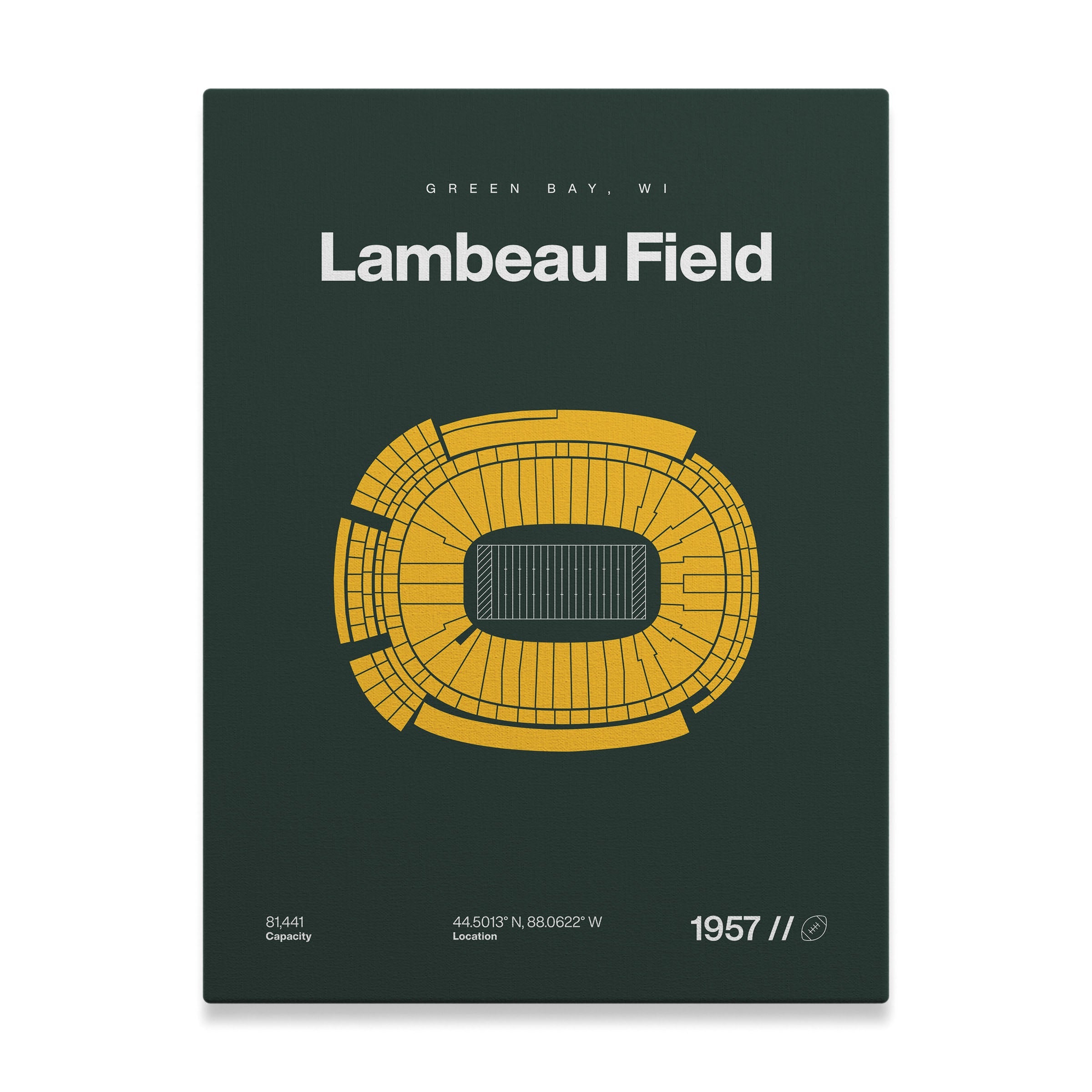 Green Bay Football Stadium Bold