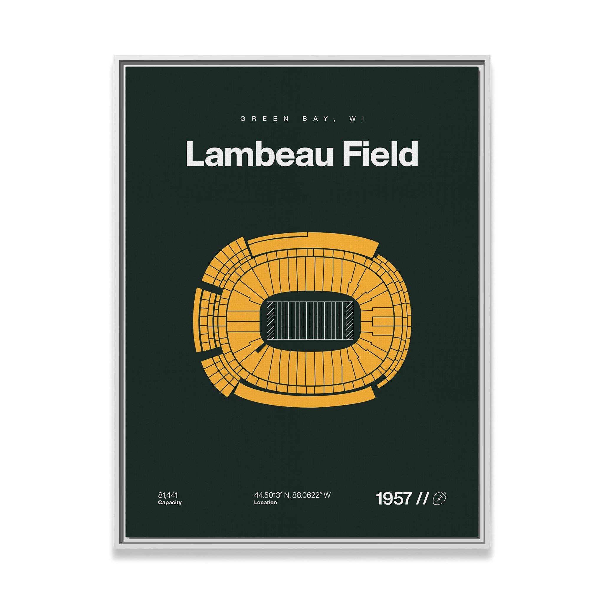 Green Bay Football Stadium Bold