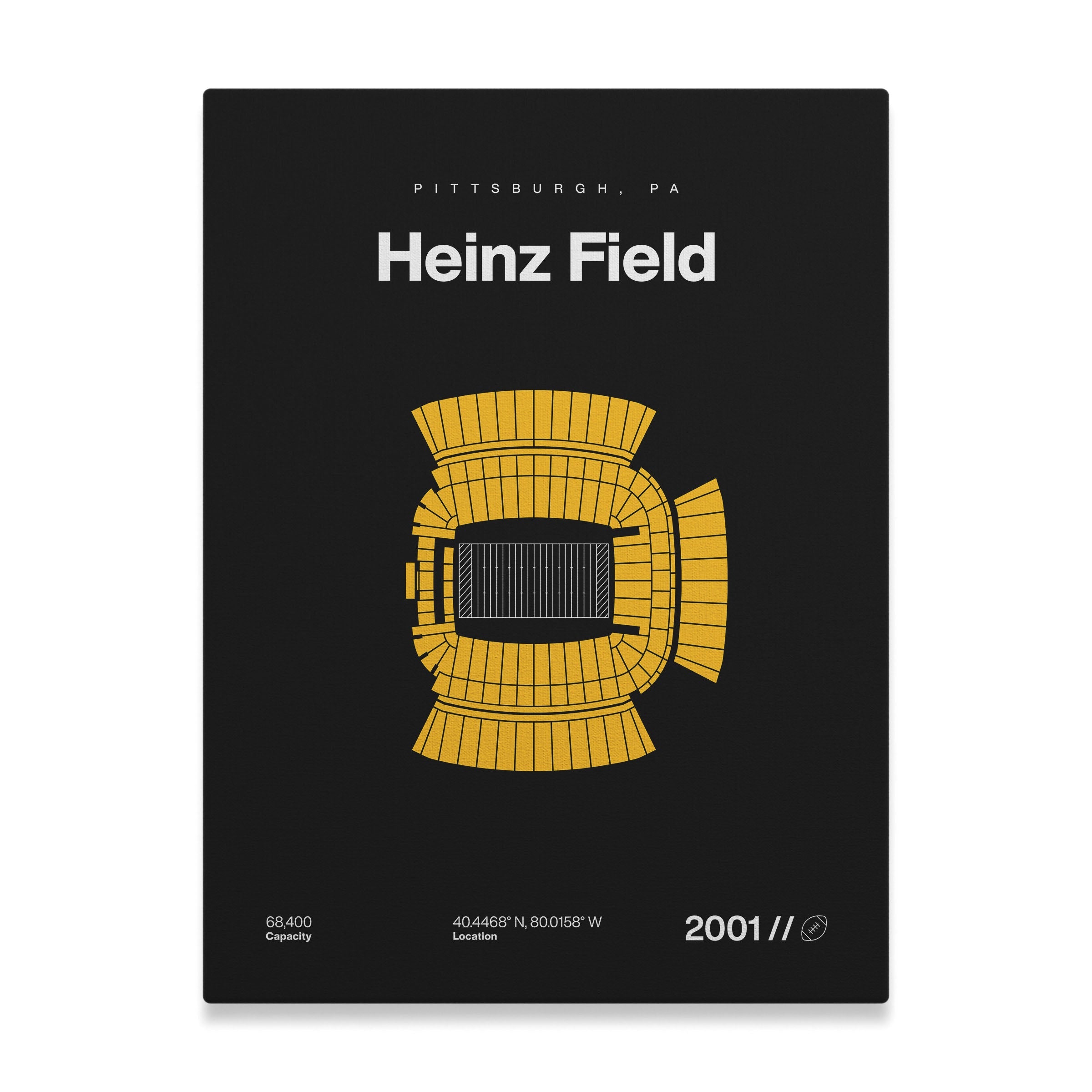 Pittsburgh Football Stadium Bold