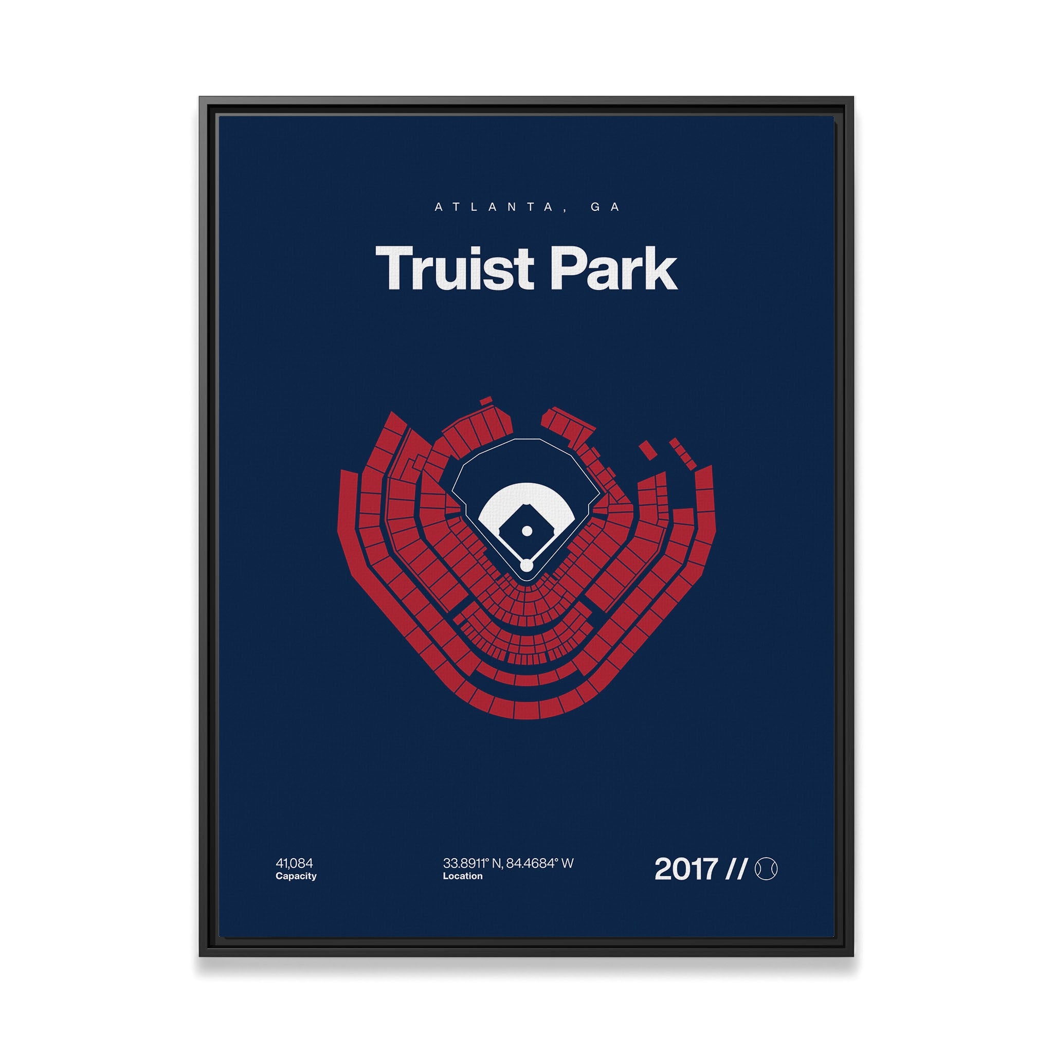 Atlanta Baseball Stadium Bold