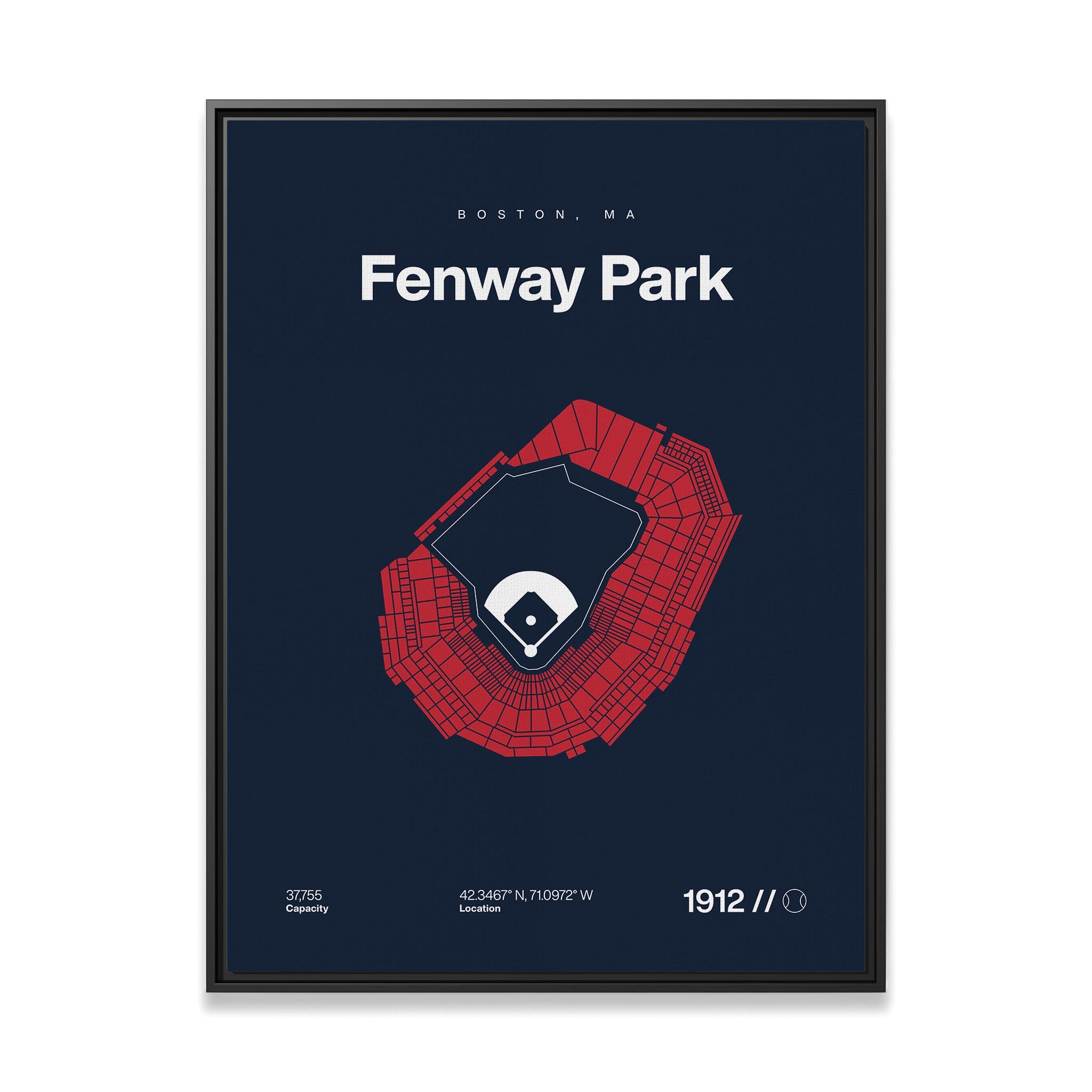 Boston Baseball Stadium Bold