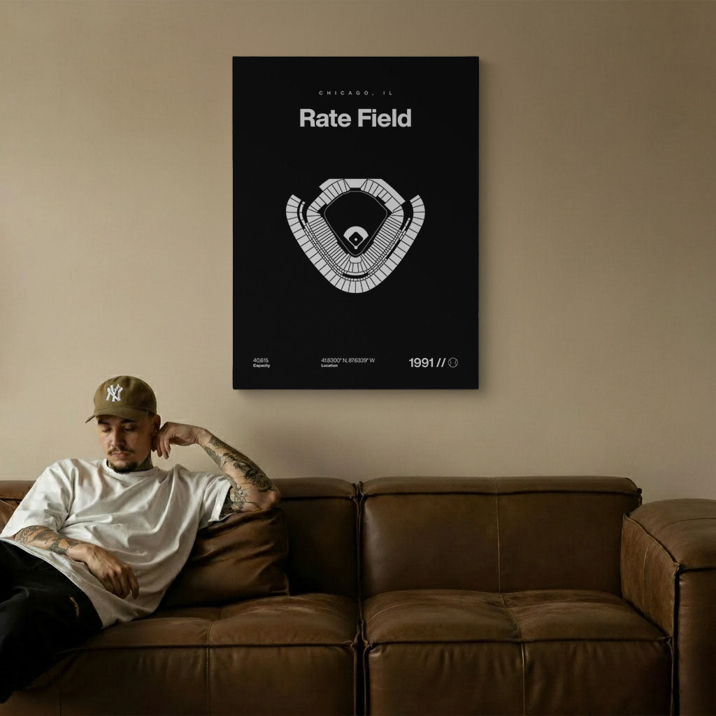 Chicago Baseball Stadium Bold